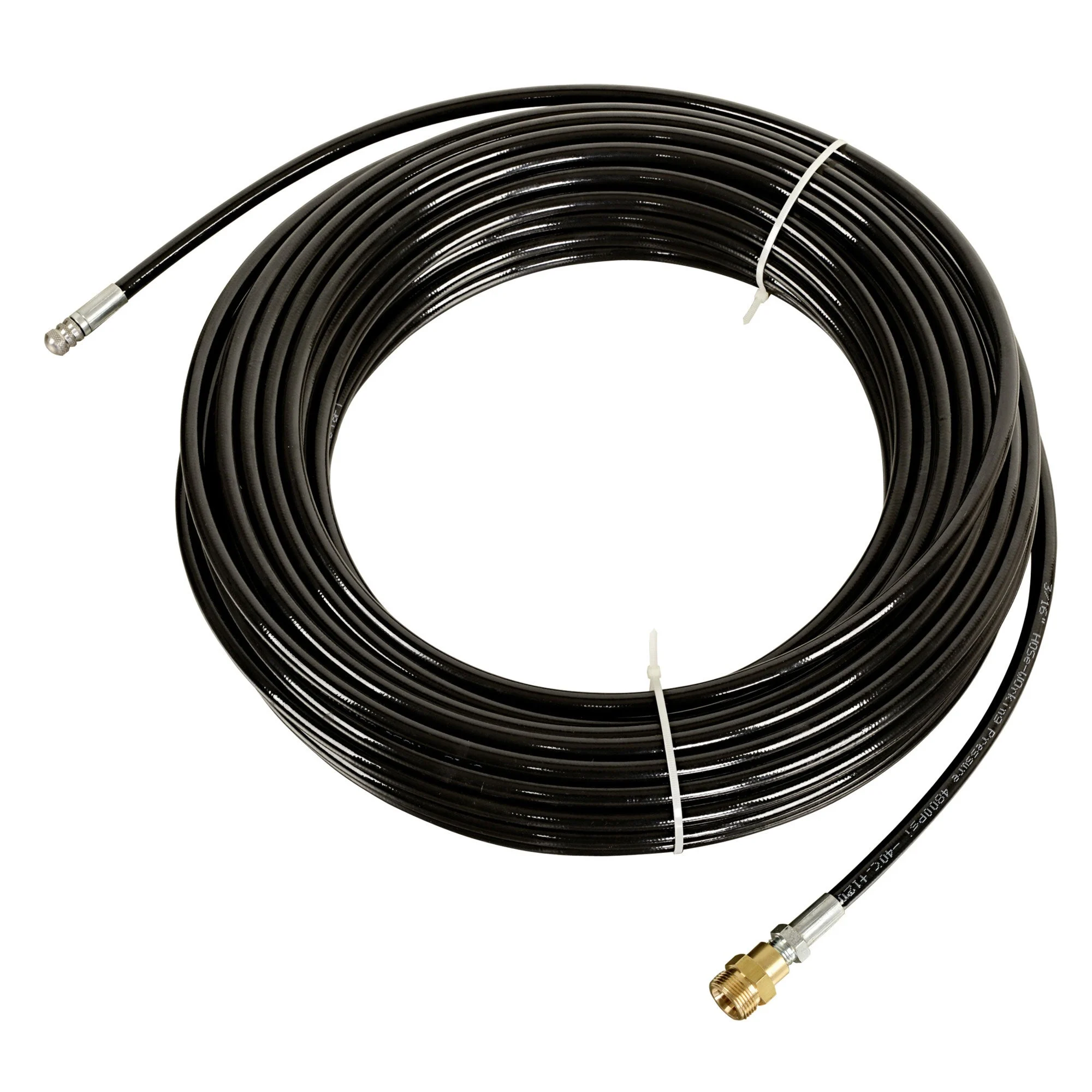 Shop Tuff Heavy-Duty Clog Buster Drain Cleaner, 100 Ft Sewer Jet Hose, 4800 PSI