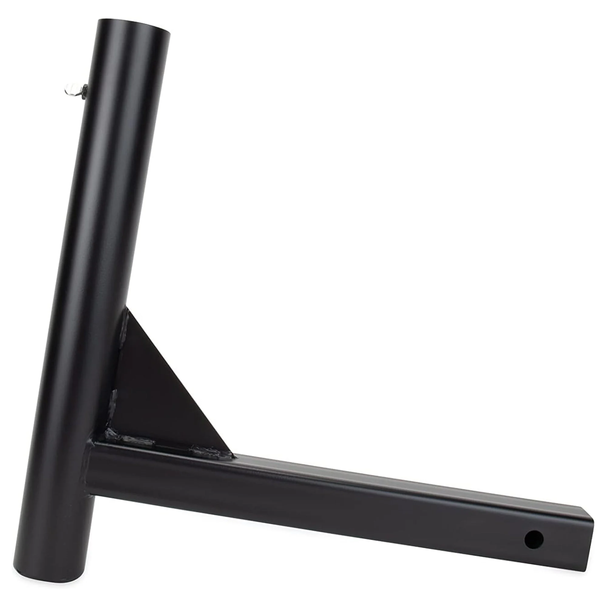 Camco Camper RV Hitch Mount Flagpole Holder for 2 Inch Trailer Receiver, Black
