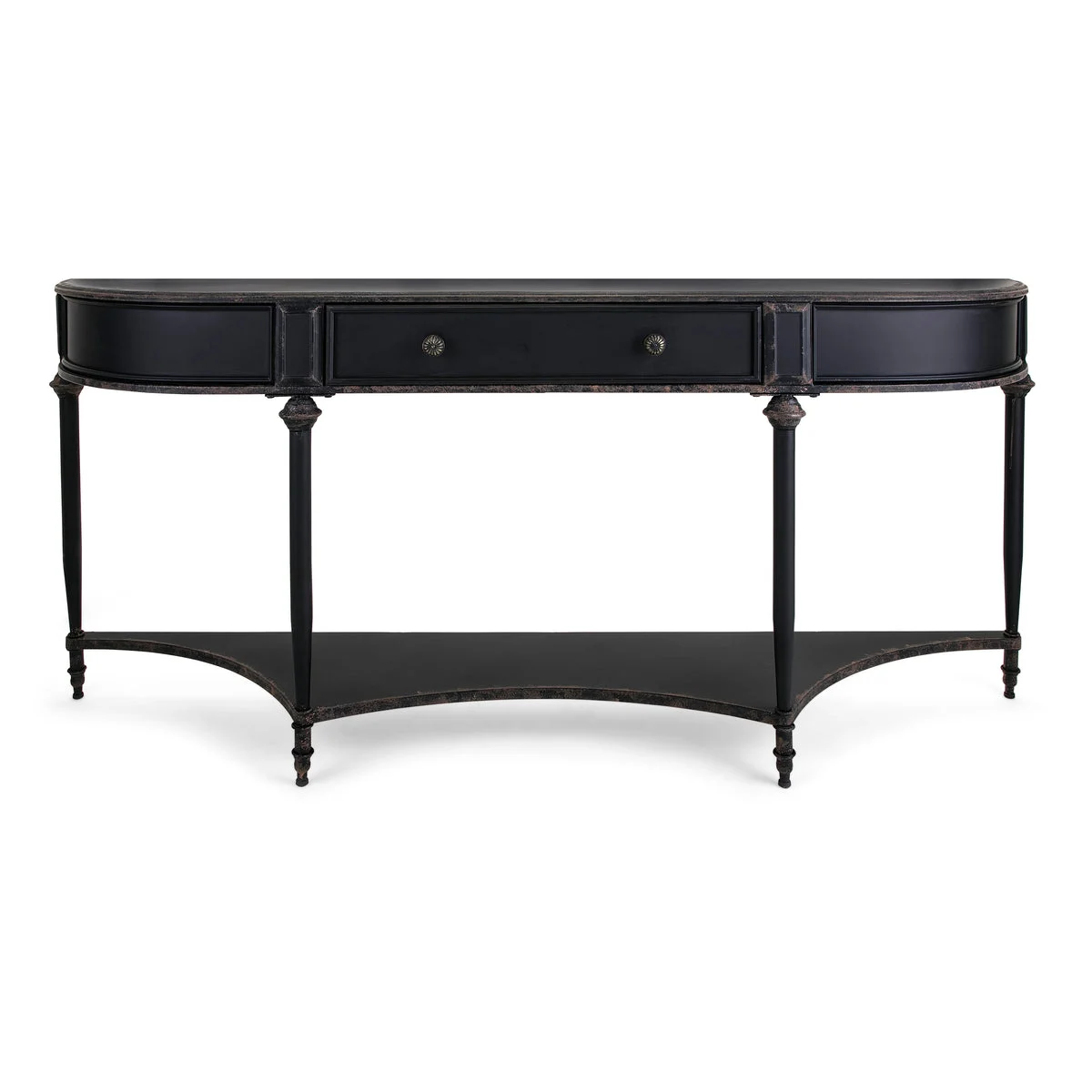 IMAX Worldwide Home Atheron Black Metal Console with Drawer