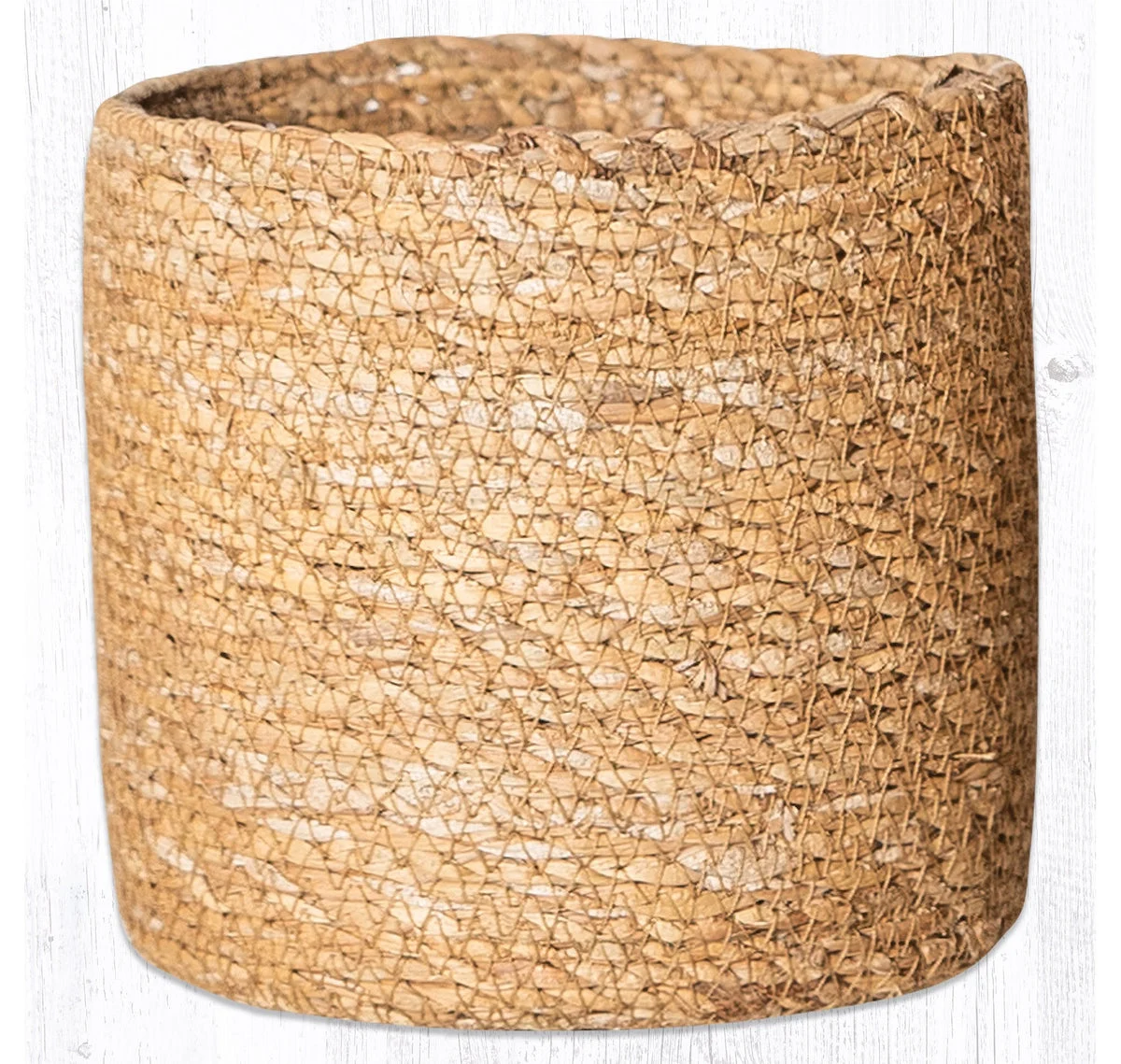 Earth Rugs SGB-01 Natural Sedge Grass Basket 5.5``x5.5``