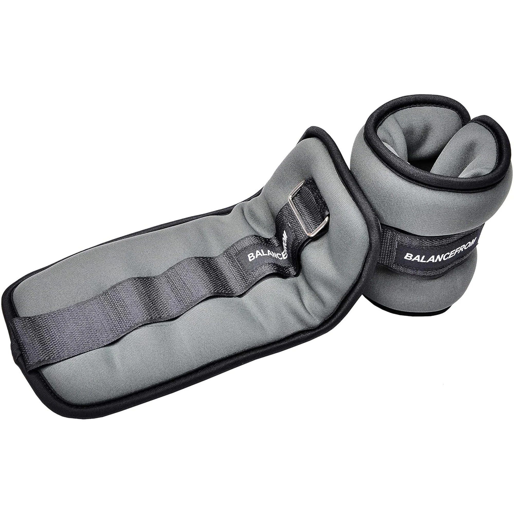 BalanceFrom Fitness Fully Adjustable Ankle, Wrist, Arm or Leg Weights, 6-lb Pair