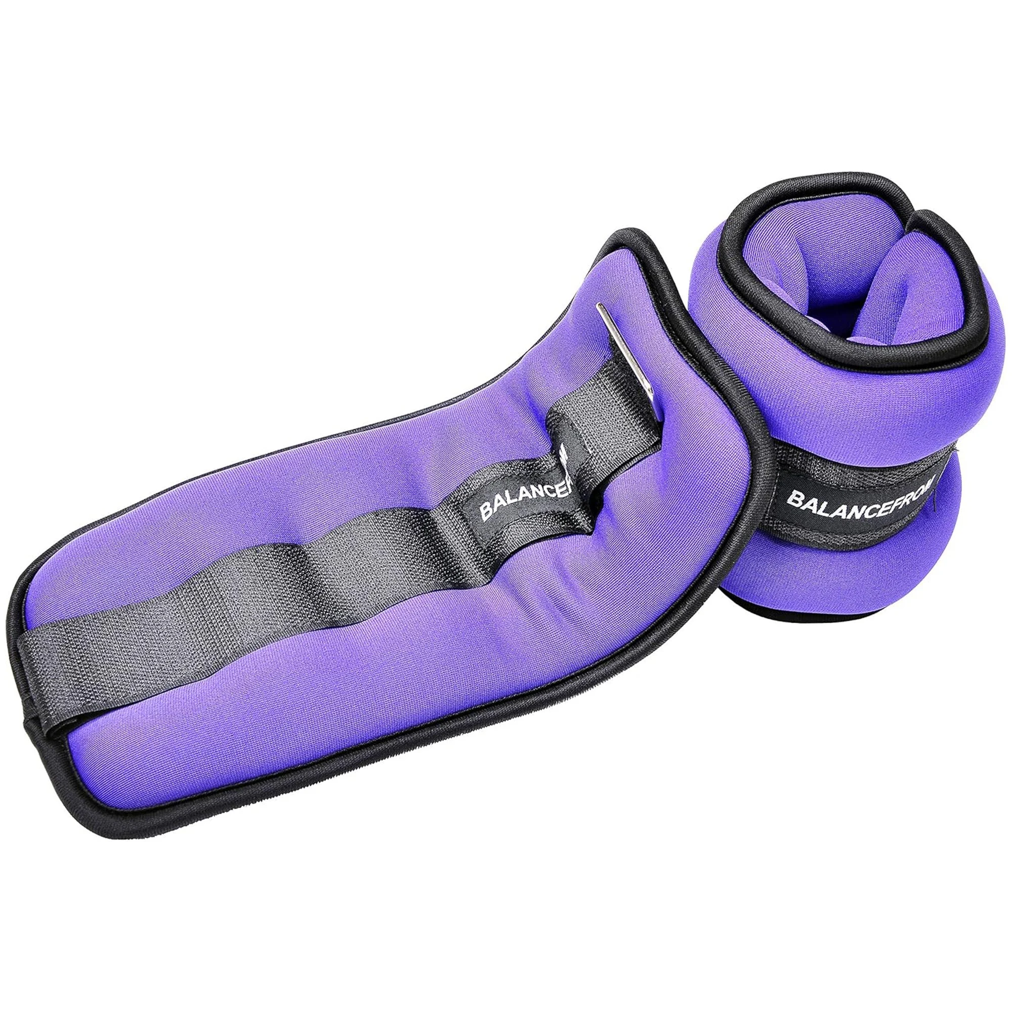 BalanceFrom Fitness Fully Adjustable Ankle, Wrist, Arm or Leg Weights, 5-lb Pair