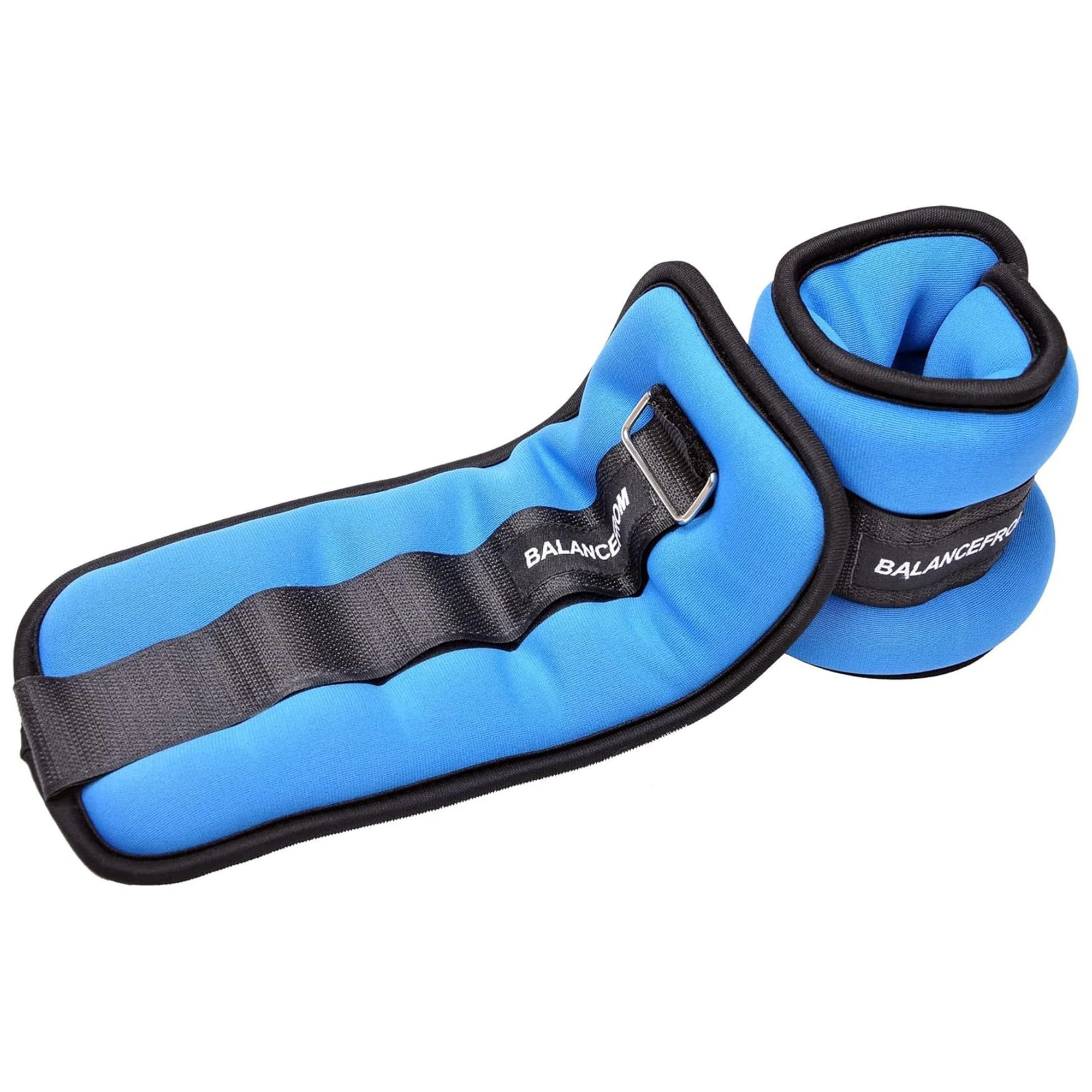 BalanceFrom Fitness Fully Adjustable Ankle, Wrist, Arm or Leg Weights, 4-lb Pair