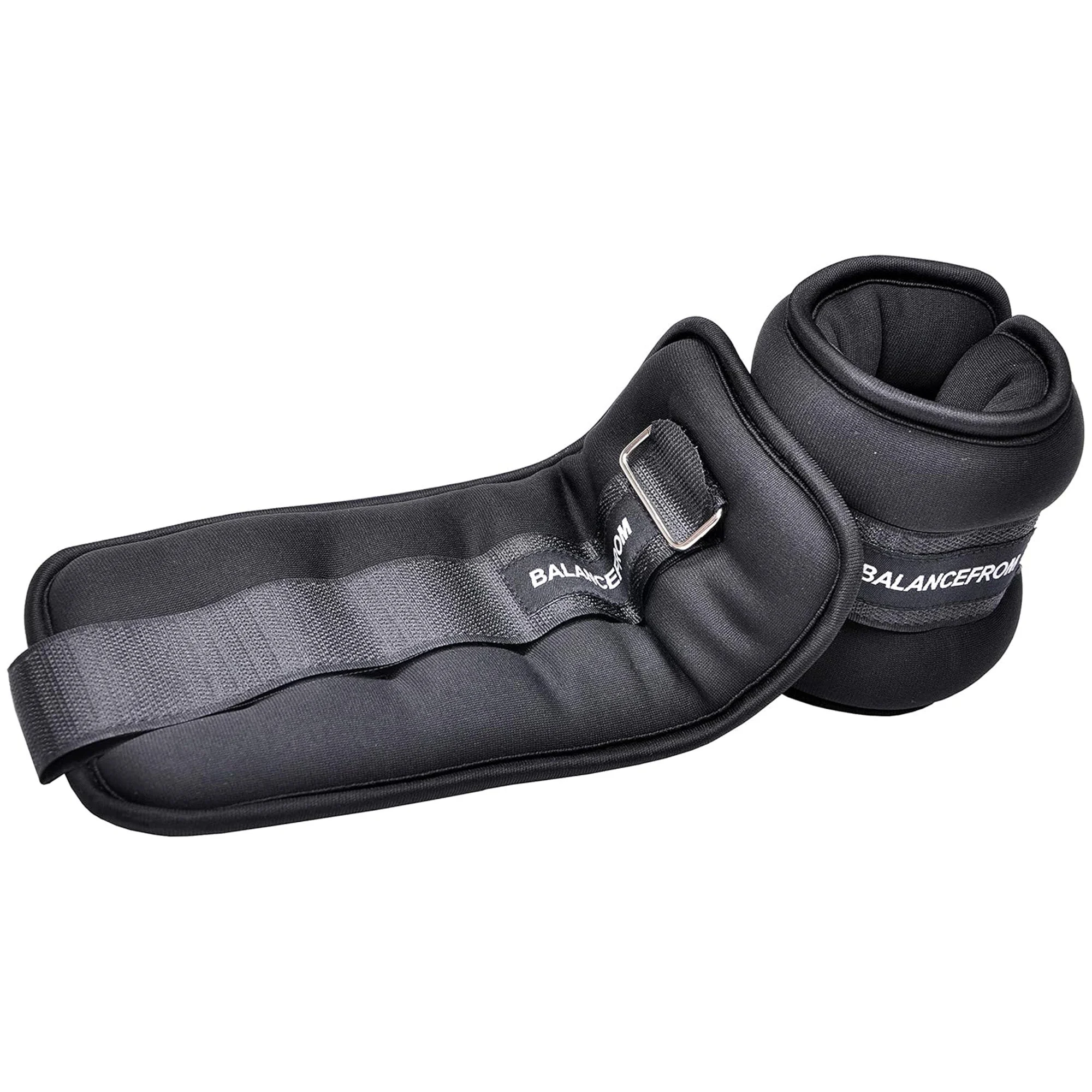 BalanceFrom Fitness Fully Adjustable Ankle, Wrist, Arm or Leg Weights, 8-lb Pair