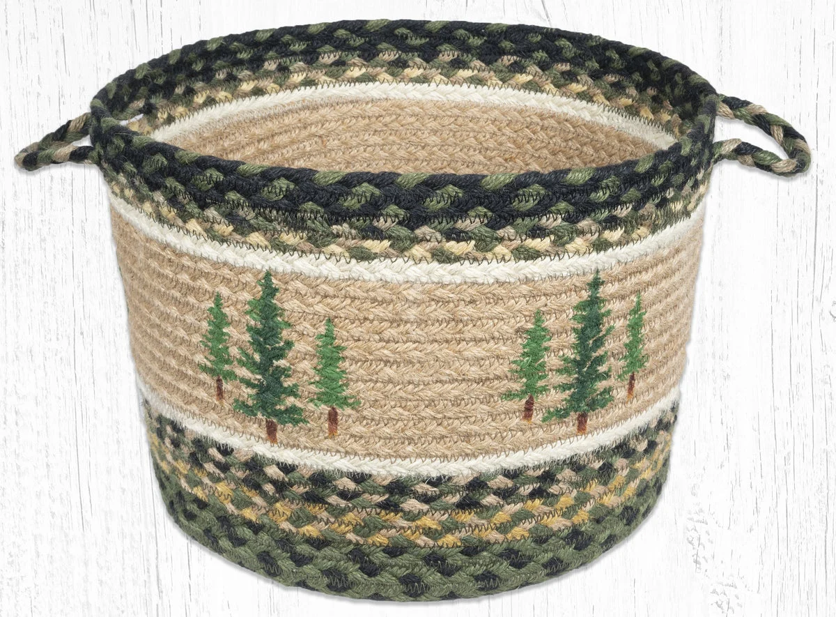Earth Rugs UBP-116 Tall Timbers Printed Utility Basket 13``x9``