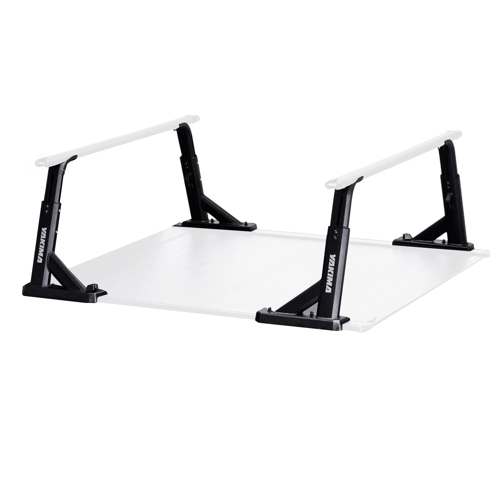 Yakima Aluminum OverHaul HD Towers with Tonneau Kit Mounting Hardware, Black