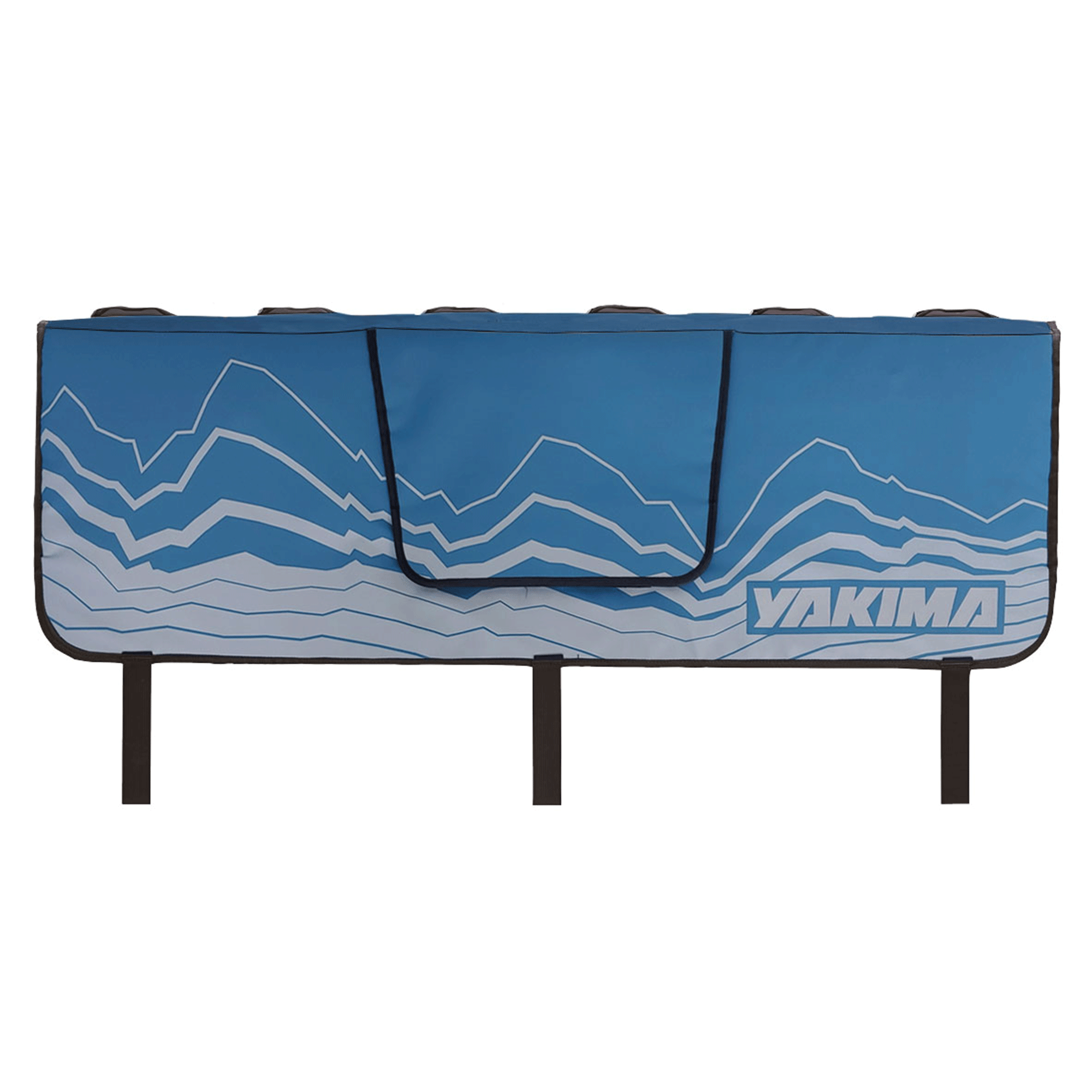 Yakima GateKeeper Full Size Truck Bed Large Tailgate Bike Pad, Cascade Blue