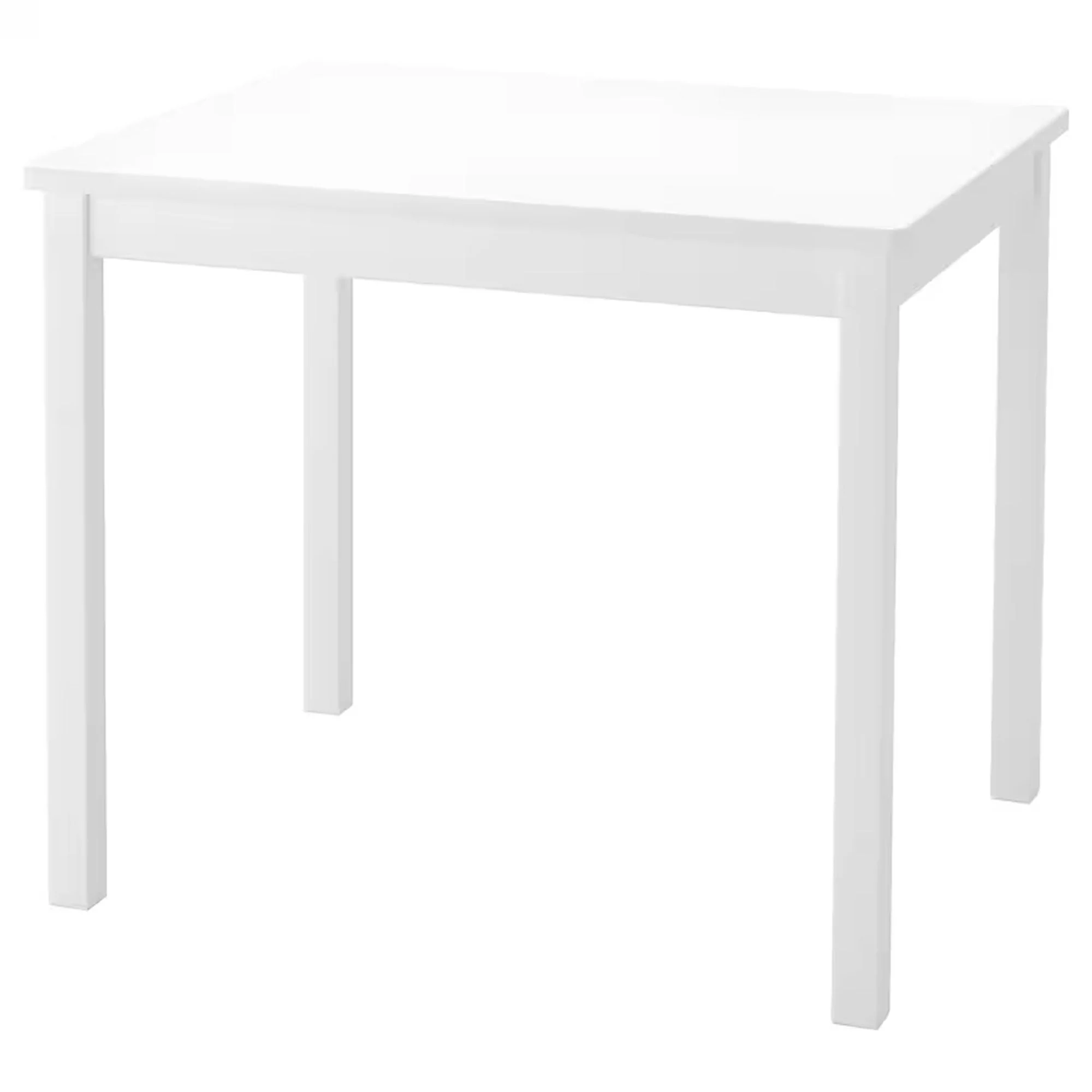 PJ Wood Durable Children's Table for Creative Play, Puzzles and Games, White