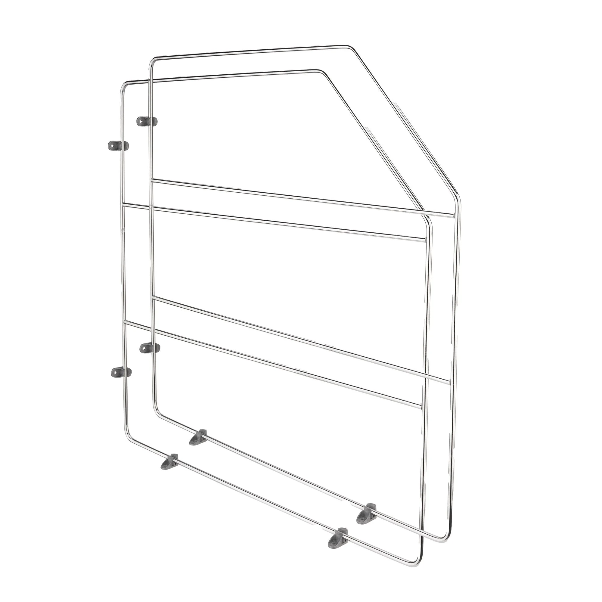 Rev-A-Shelf 18" Bakeware Divider for Wall/Base Cabinets, Chrome, 597-18CR-2-1