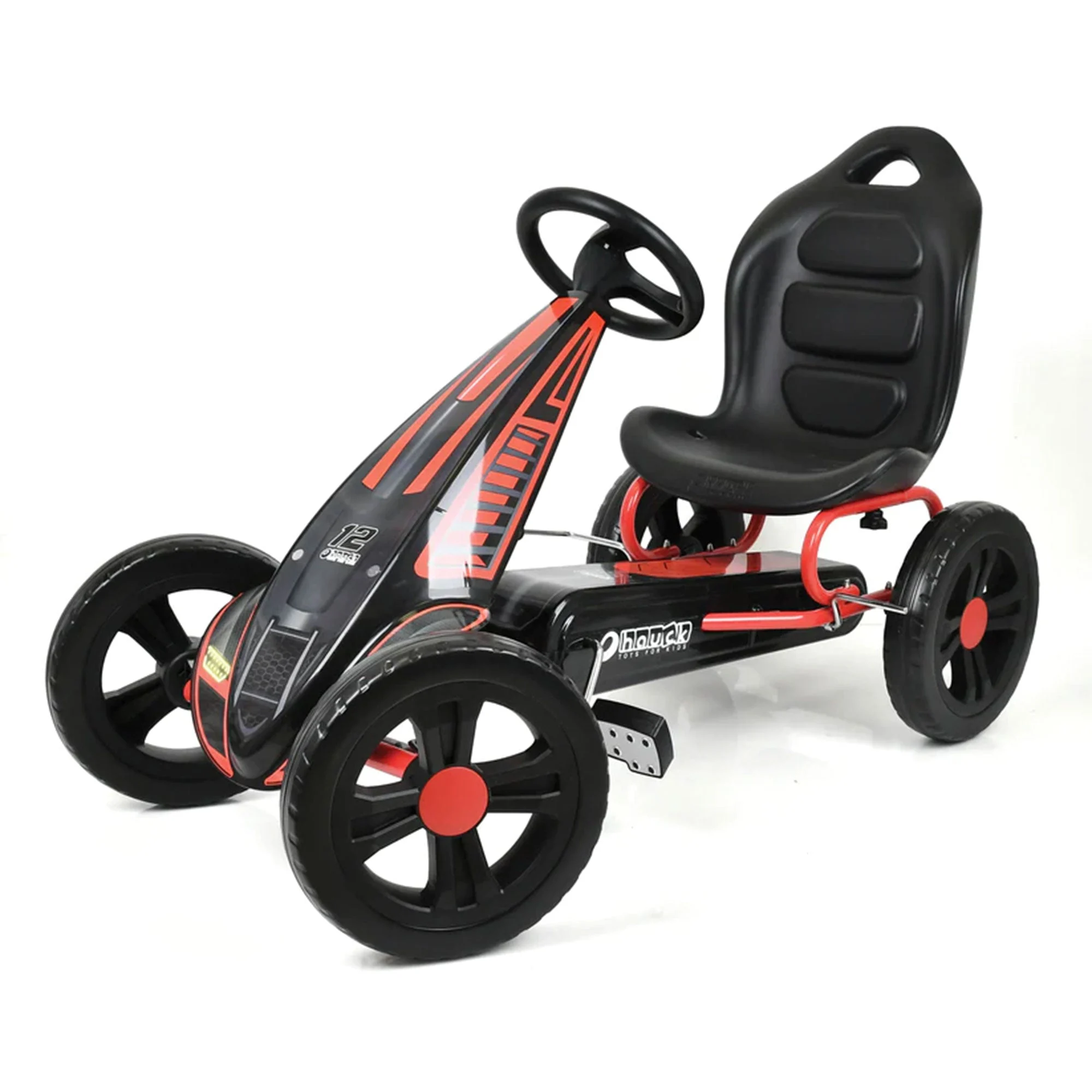 hauck Cyclone Pedal Go Kart with Adjustable Bucket Seat for Kids Ages 4 to 8