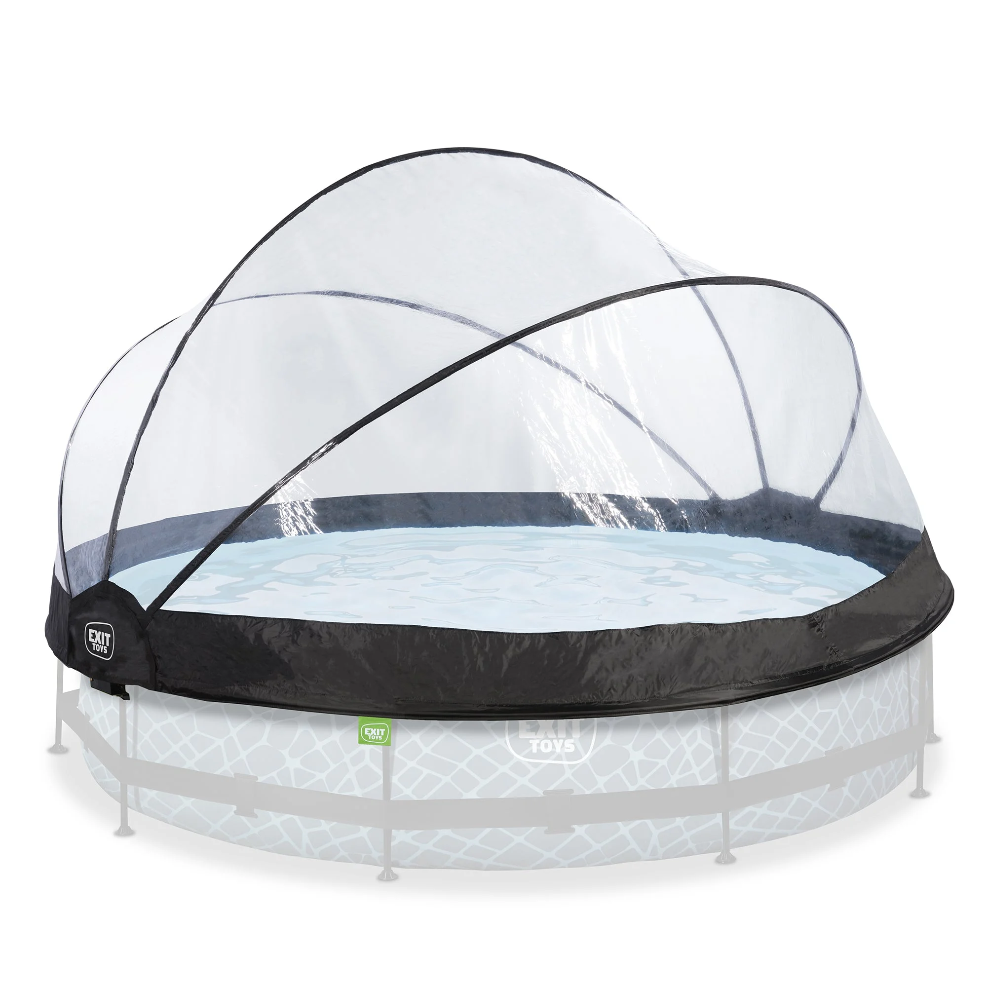 EXIT Toys 12 Foot Round Multifunctional Cover Dome Enclosure for Outdoor Pools