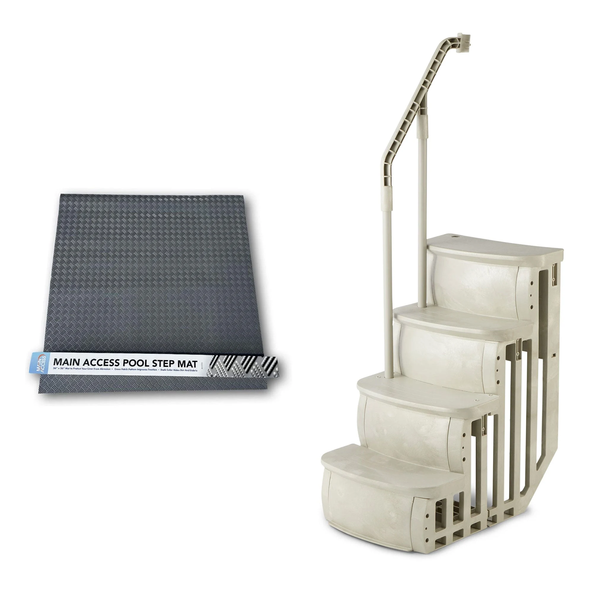 Main Access Large Step Ladder Guard Mat with Smart Step Swimming Pool Entrance