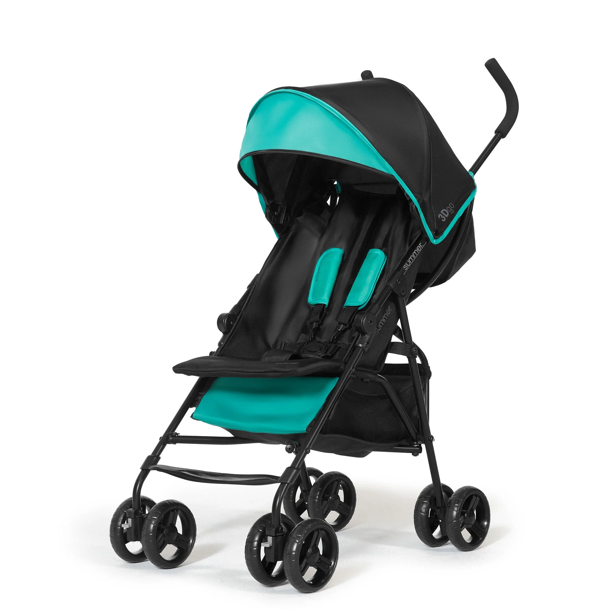 Summer Infant 3Dgo Lightweight Compact Fold Unisex Convenience Stroller, Black