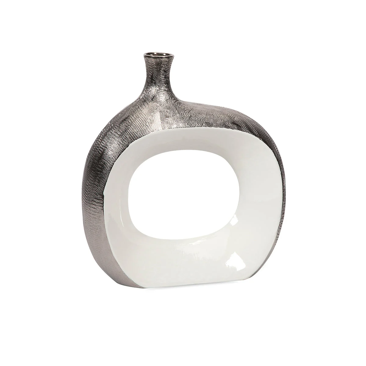 IMAX Worldwide Home Riley Small Metallic Vase