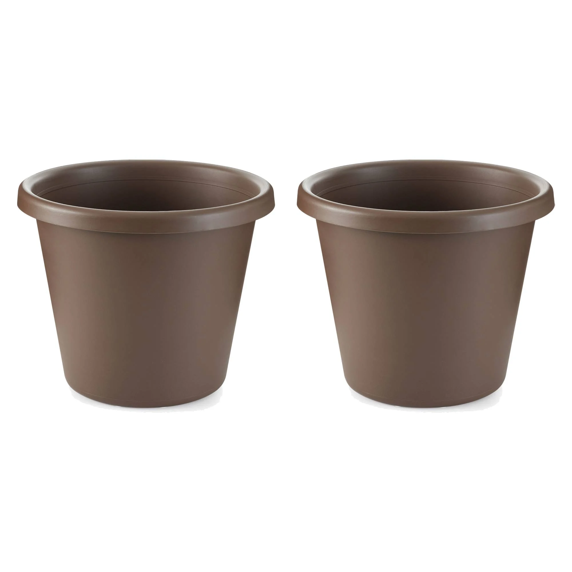 The HC Companies 12 Inch Indoor or Outdoor Classic Flower Pot Planter (2 Pack)