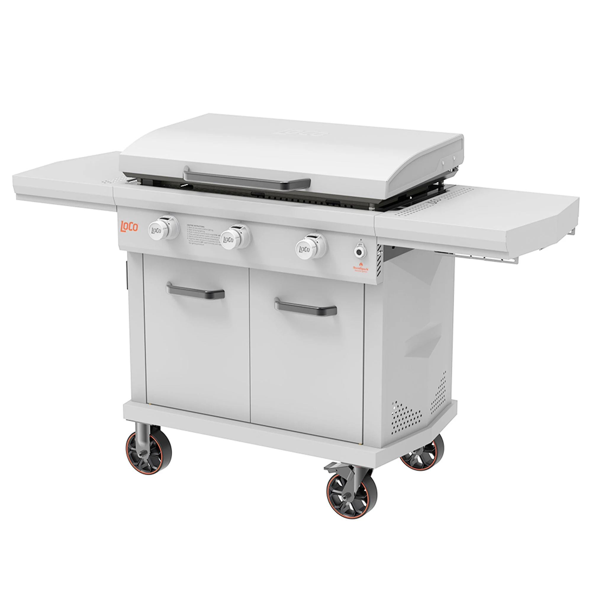 LoCo Cookers 3-Burner Digital Series II Propane SmartTemp Flat Top Grill, 36"