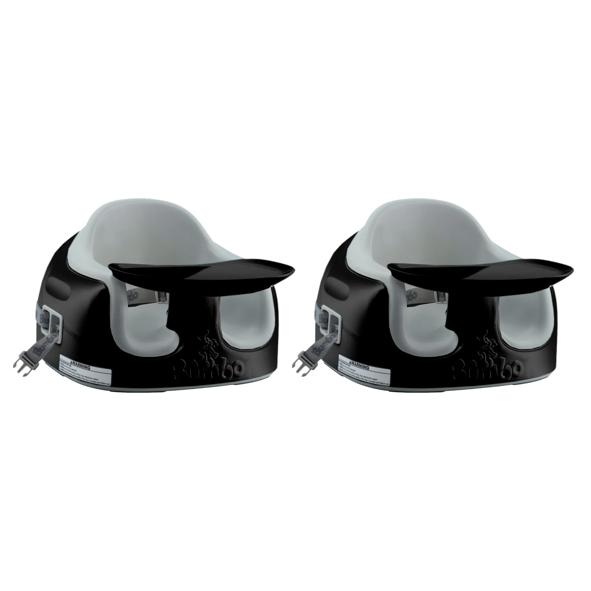 Bumbo Toddler Adjustable 3-in-1 Multi Seat High Chair, Black/Monsoon (2 Pack)