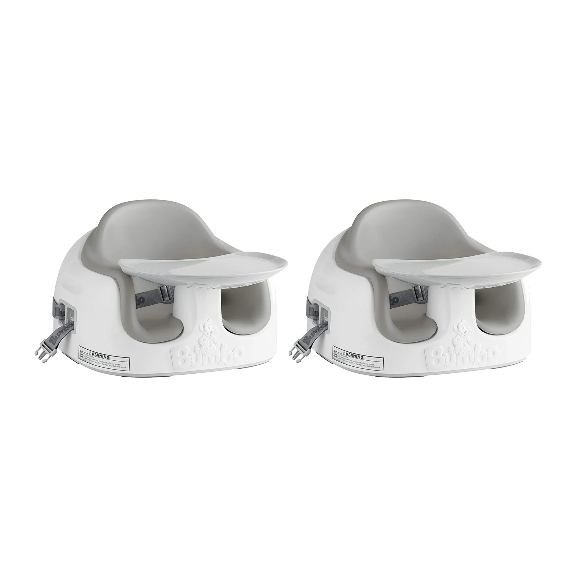 Bumbo Baby Toddler Adjustable 3-in-1 Booster Seat/High Chair, Monsoon (2 Pack)