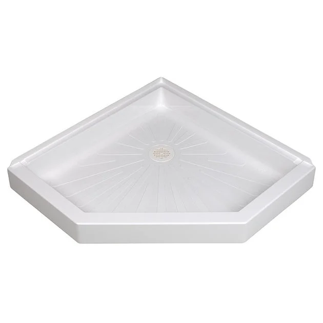 Durabase 36"W x 36"D Neo-Angle Corner Threshold Shower Base - OPEN BOX