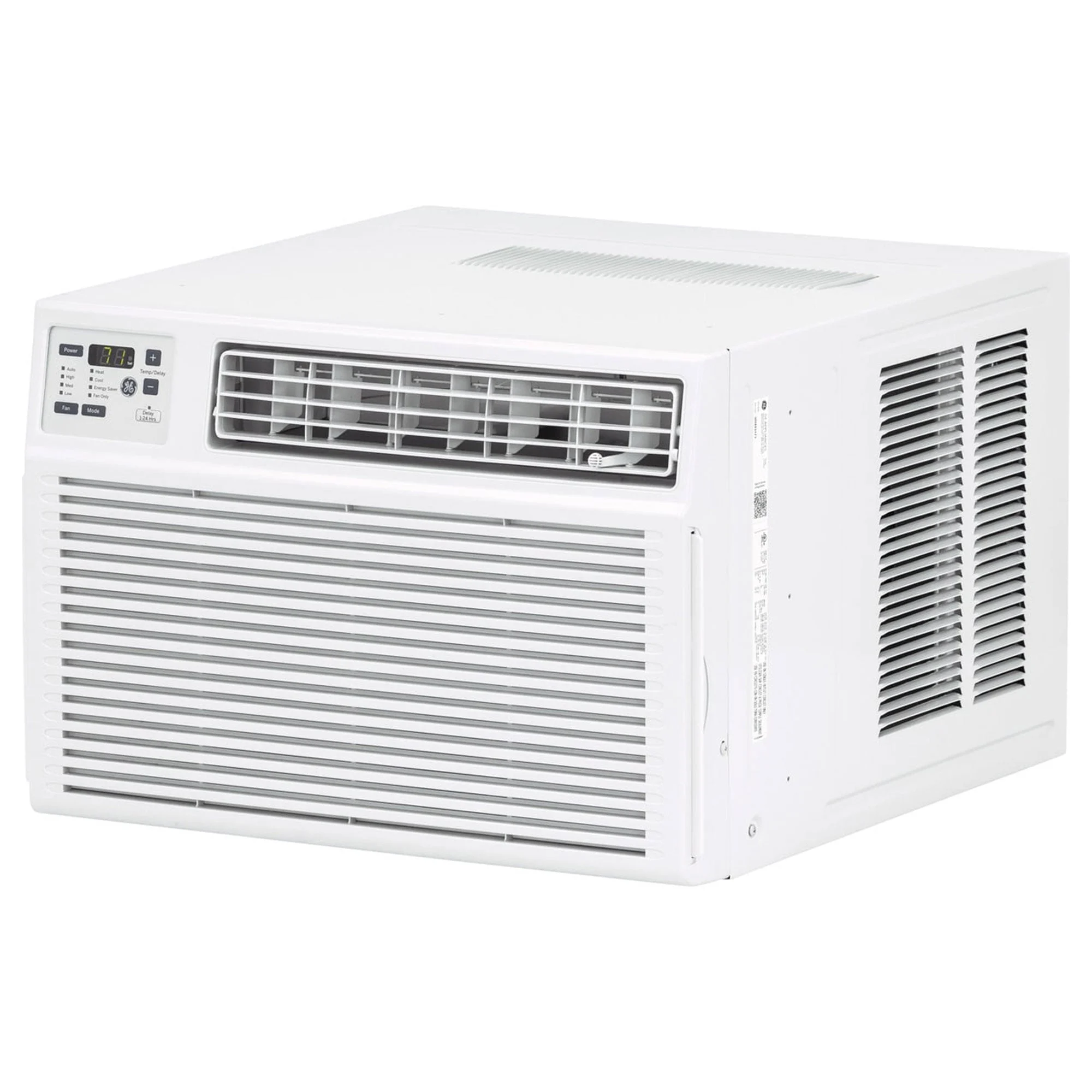 GE 230V Electronic Heat/Cool Room Air Conditioner Cools 550 Sq Ft (Refurbished)