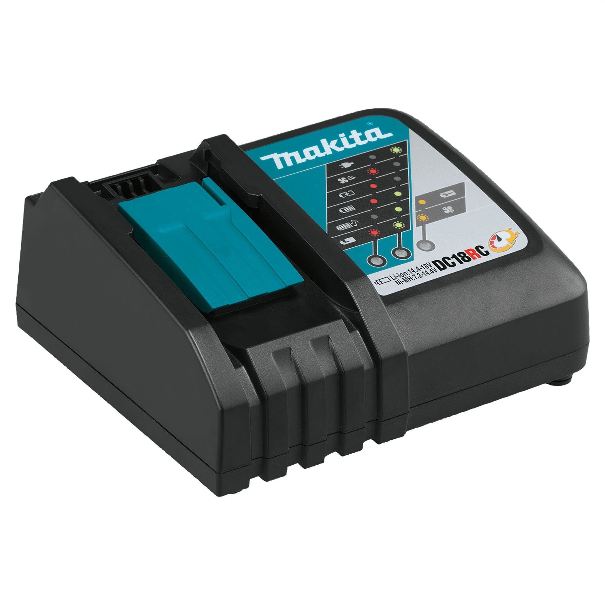 Makita 18 Volt LXT Lithium Ion Rapid Optimum Charger with Built In Fan for Tools