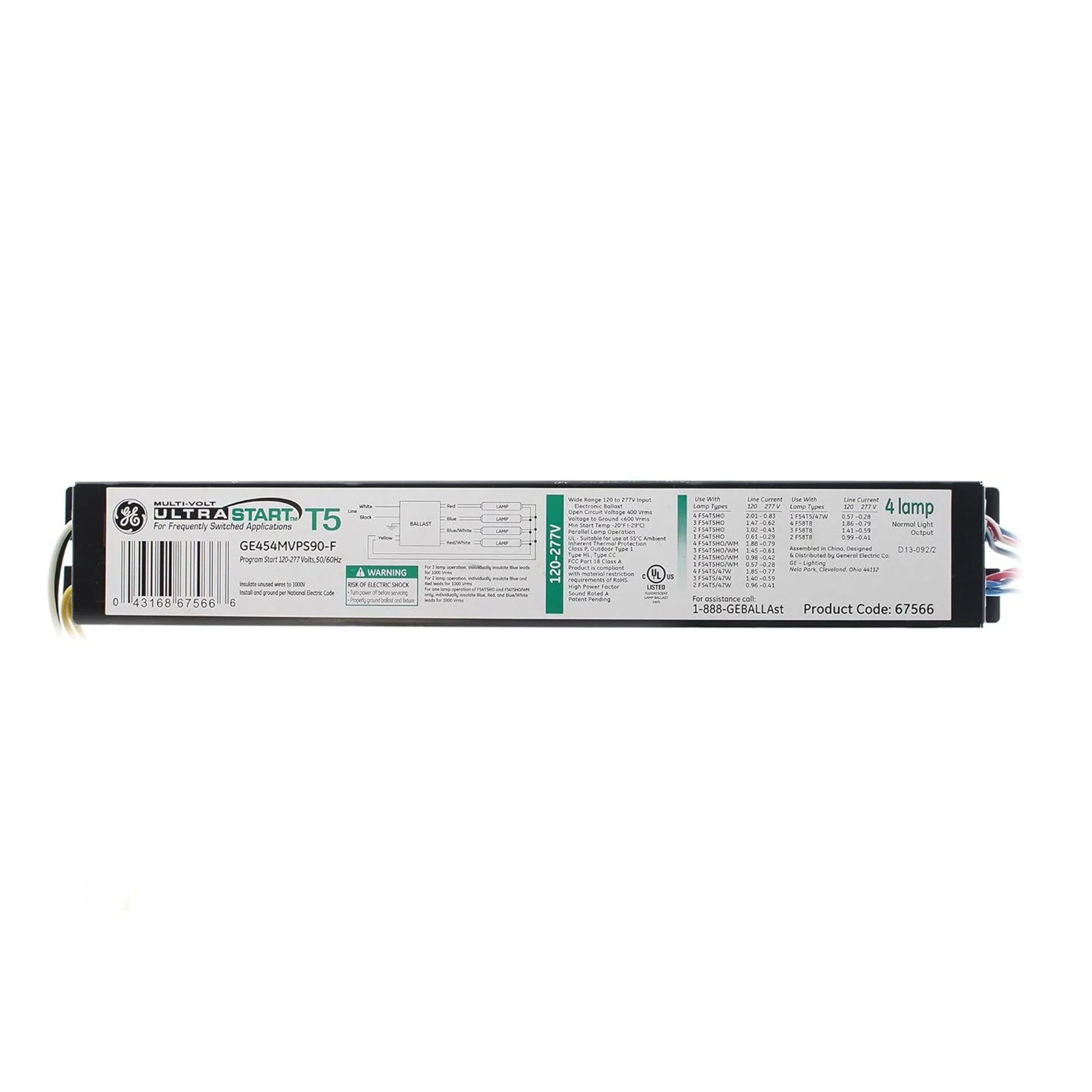 GE Electronic High Output Ballast with Non Dimming Design for Home Improvement