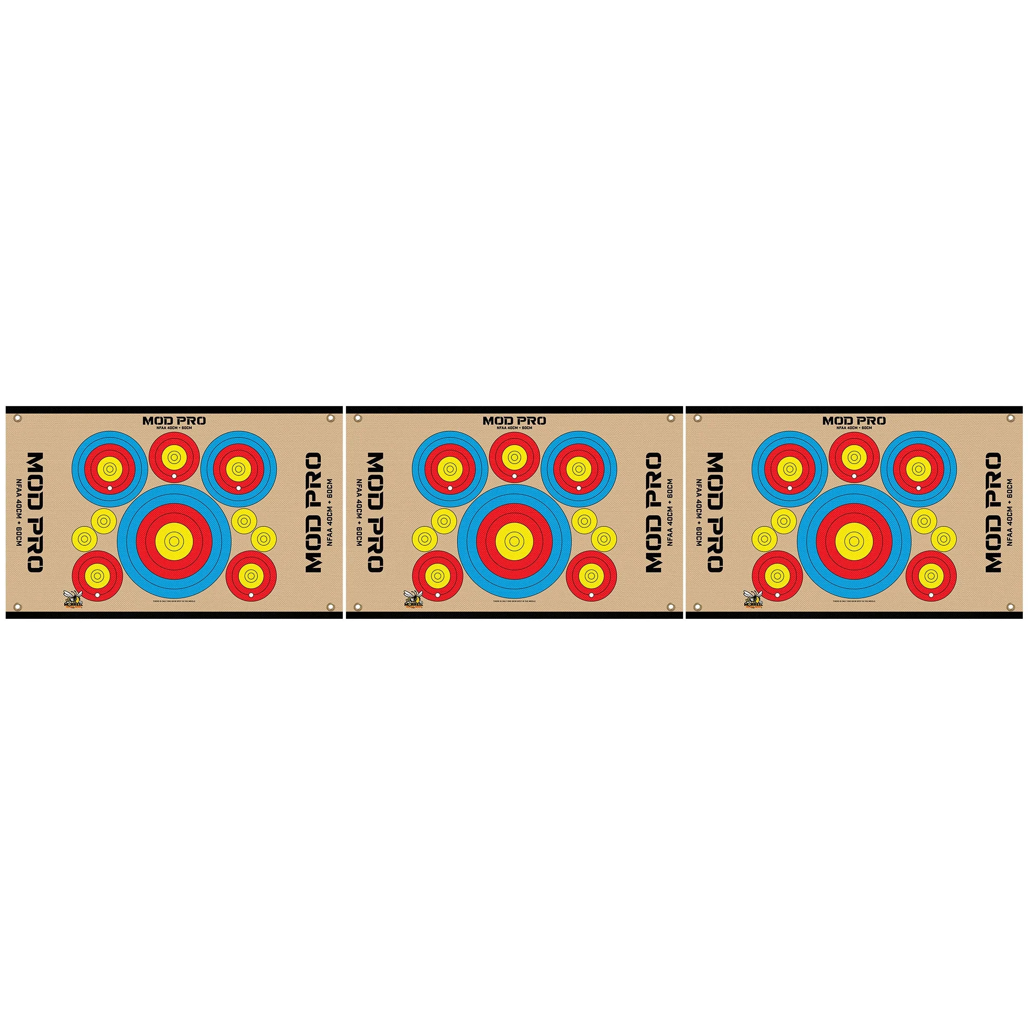 Morrell Jacket MOD Pro Series-NFAA Polypropylene Archery Target, 3 Pack, Tan