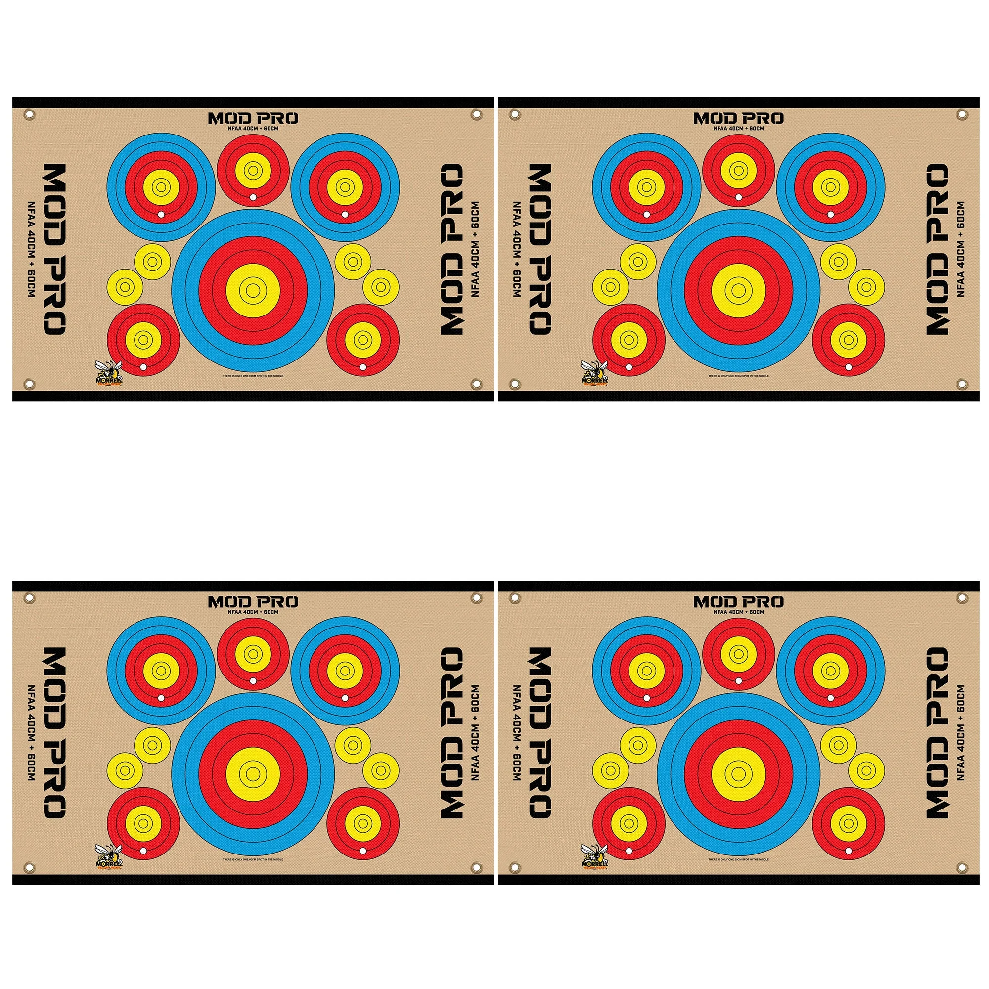 Morrell Jacket MOD Pro Series-NFAA Polypropylene Archery Target, 4 Pack, Tan