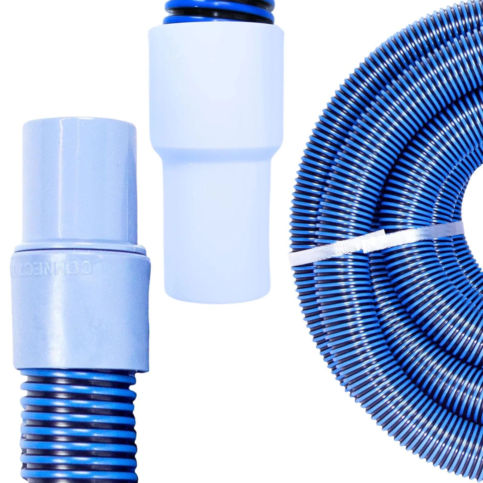Swimline HydroTools 40’ Premium Spiral Wound Pool Vacuum Hose with Swivel Cuff