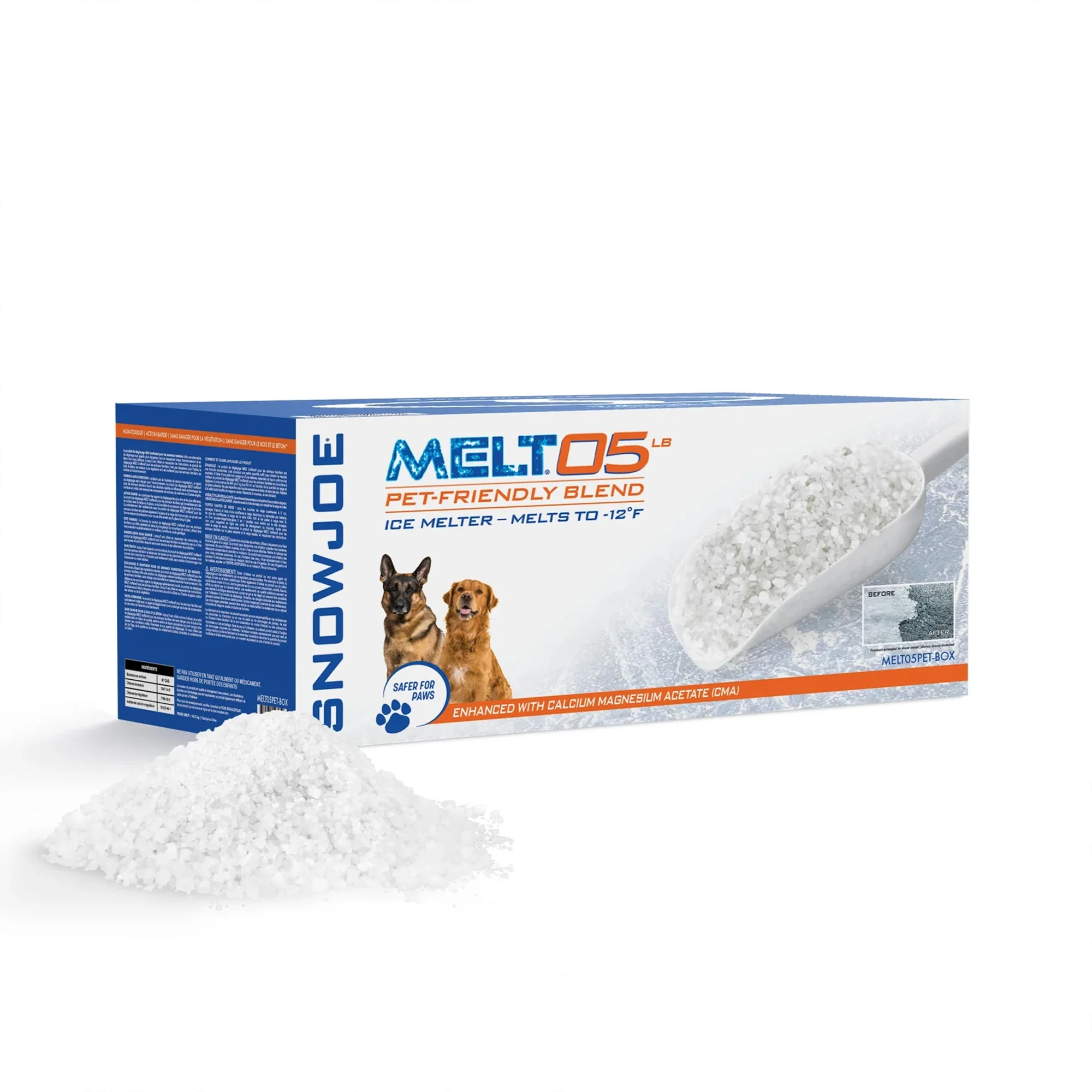 Snow Joe 2 Pack Pet-Friendly Deicer Premium Ice Melt, Driveway & Sidewalk, 5 lb