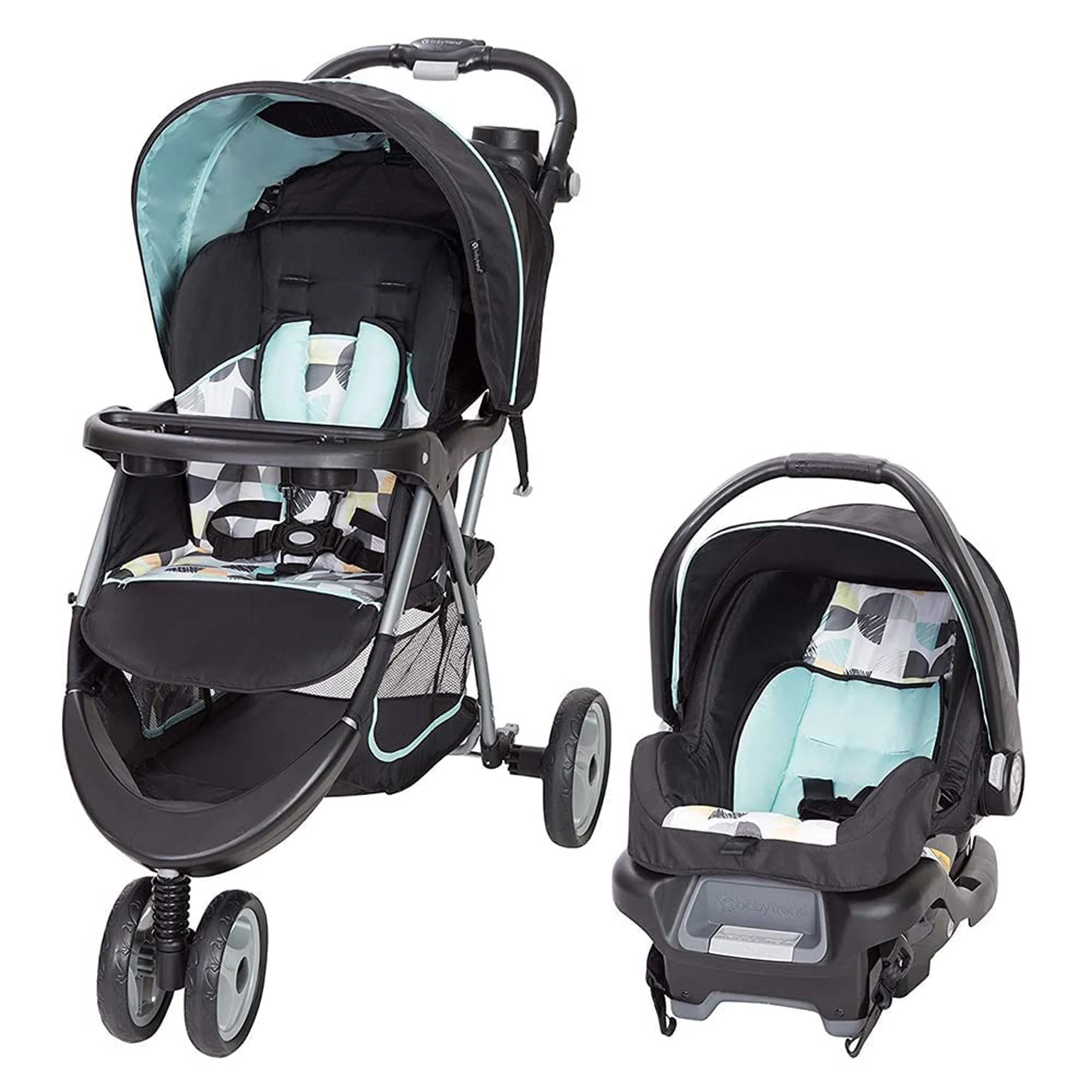 Baby Trend EZ Ride 35 Travel System Stroller Car Seat Combo for Baby,Doodle Dots