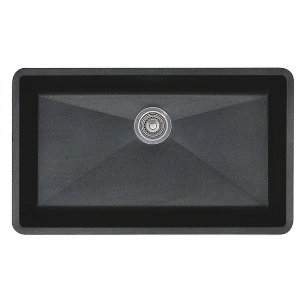 Precis 32" Super Single-Bowl Silgranit Undermount Kitchen Sink - Anthracite
