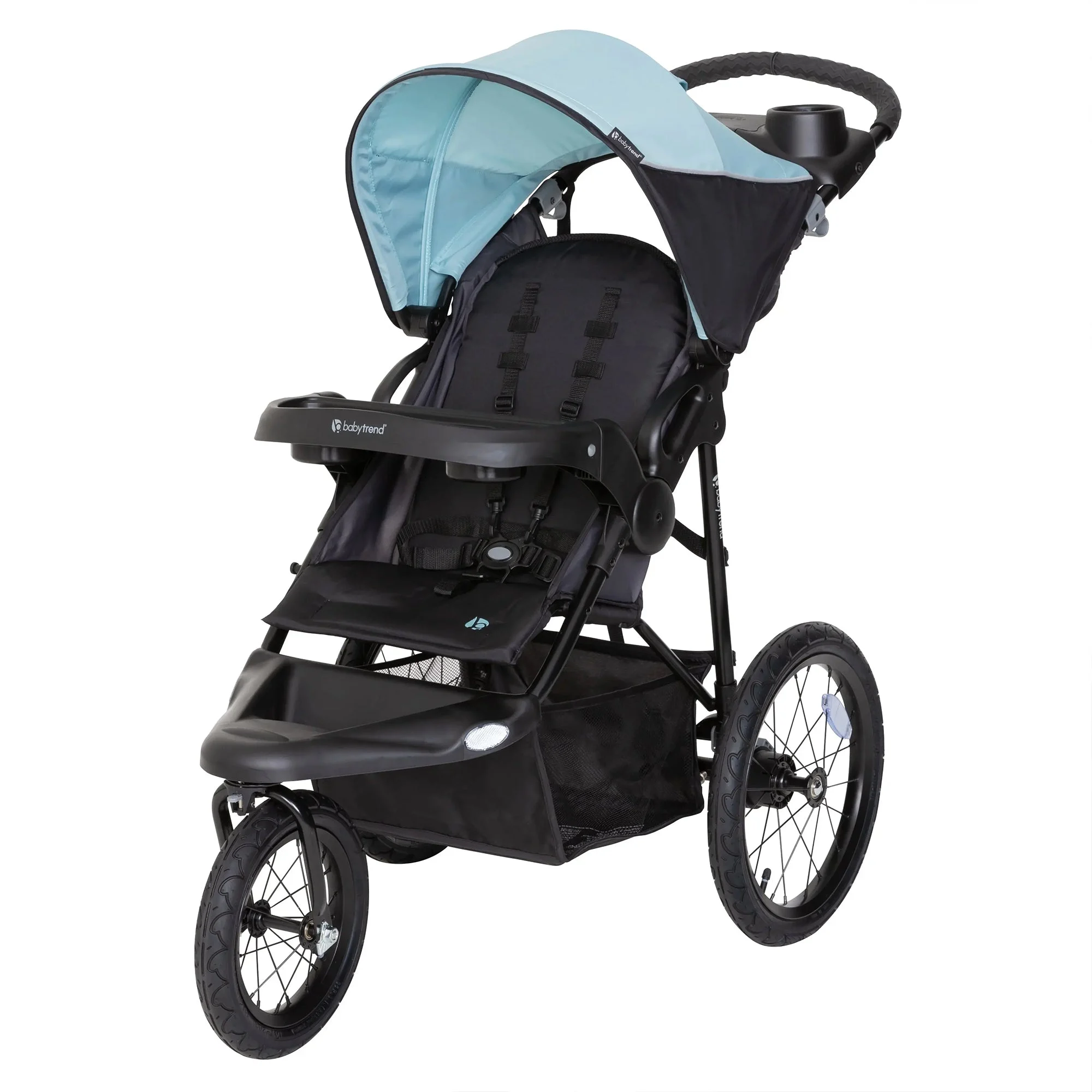 Baby Trend XCEL-R8 Compact Jogger Stroller with Reclining Seat, Desert Blue
