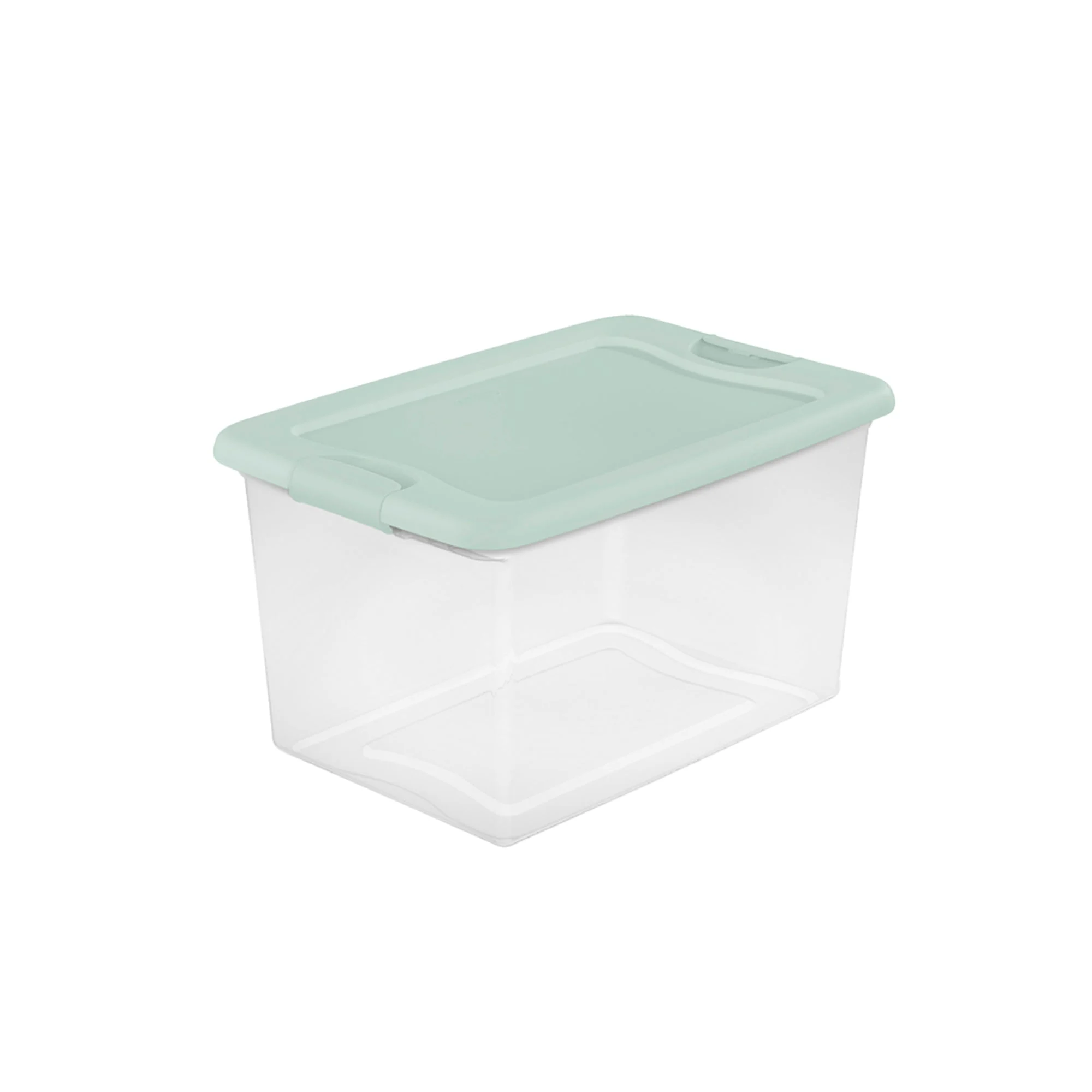 Sterilite 24 Pack 64 Qt Latching Box, Plastic Storage Bin with Lid, Mindful Mint