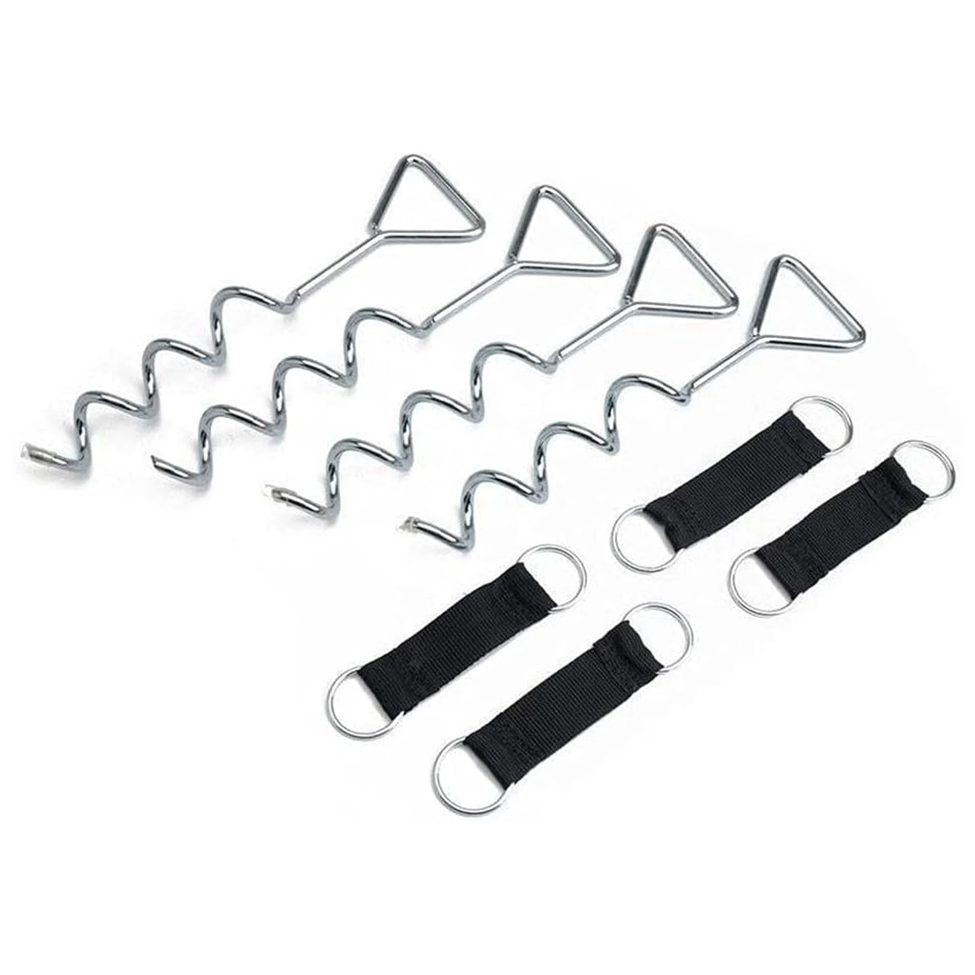 JumpFlex Trampoline ANCHORKIT Corkscrew Shape Steel Stakes Heavy Duty Accessory