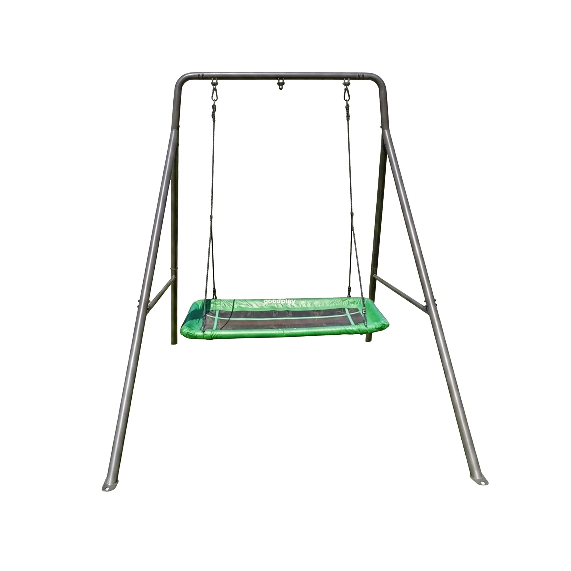 gobaplay Outdoor Swing Set Frame with Bars & gobaplay Rectangle Swing Platform