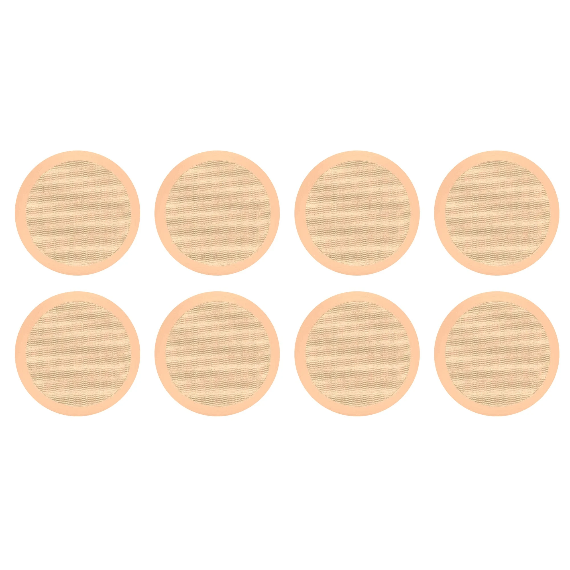 Pyle PDIC Series 150W 5.25" Flush Mount In Wall/In Ceiling Speaker, 4 Pair, Tan