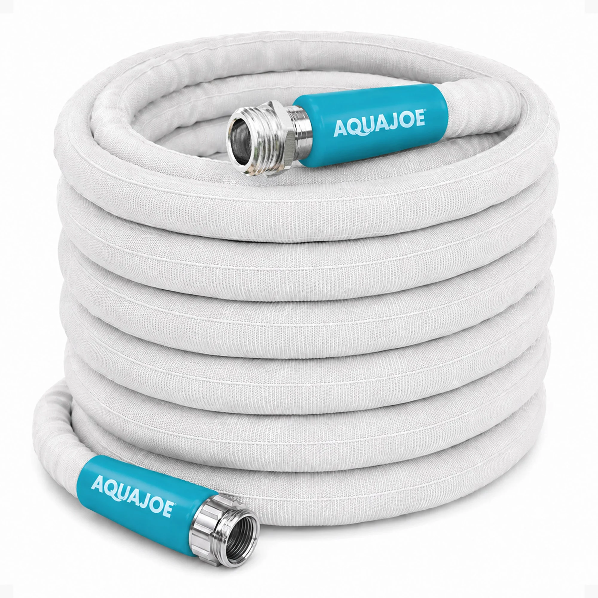 Aqua Joe 50 Foot Expandable RV Hose with Flexible Fiber Jacket, AJFJH50-58-RV