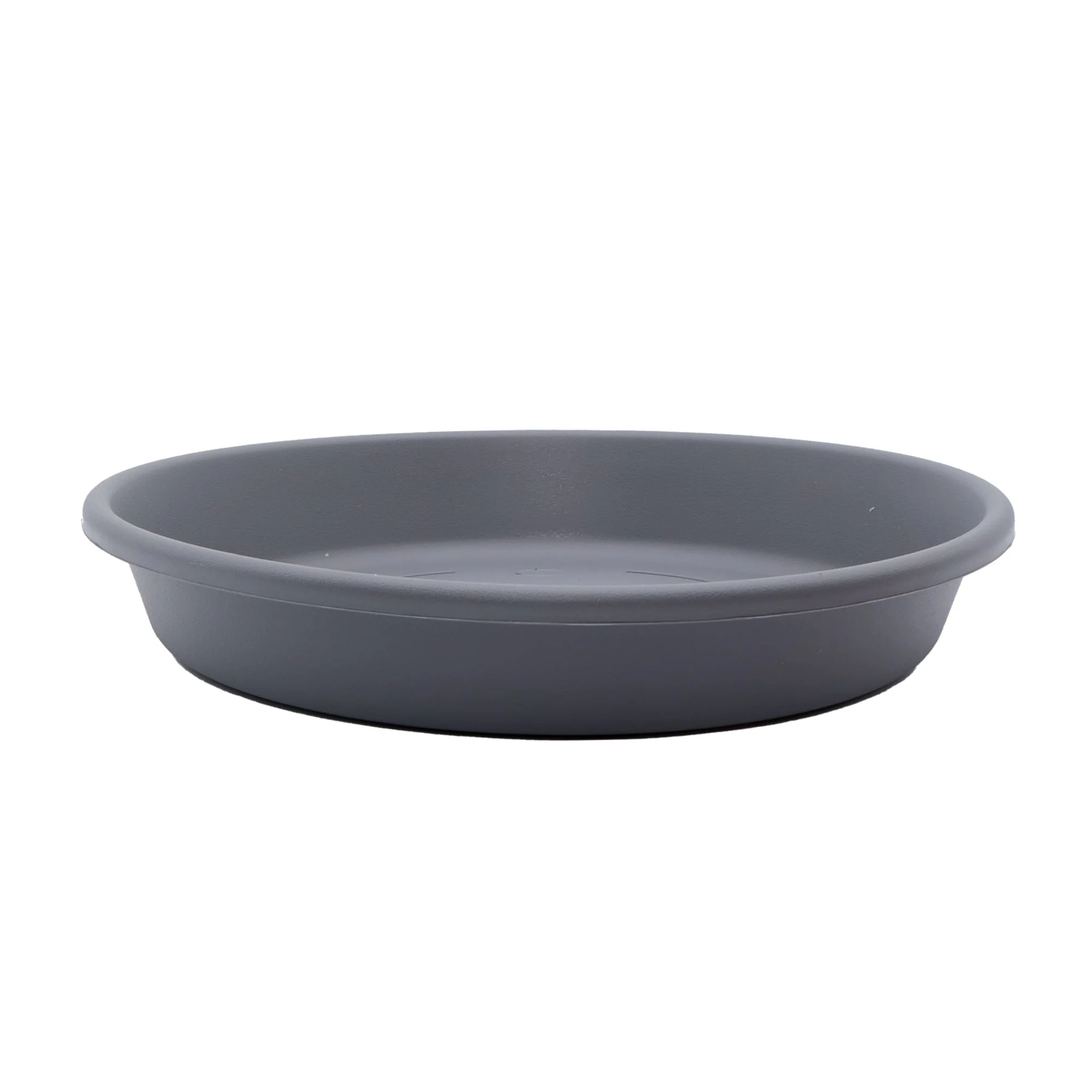 The HC Companies Classic 17.5 Inch Round Plant Pot Saucer Drip Tray, Warm Grey