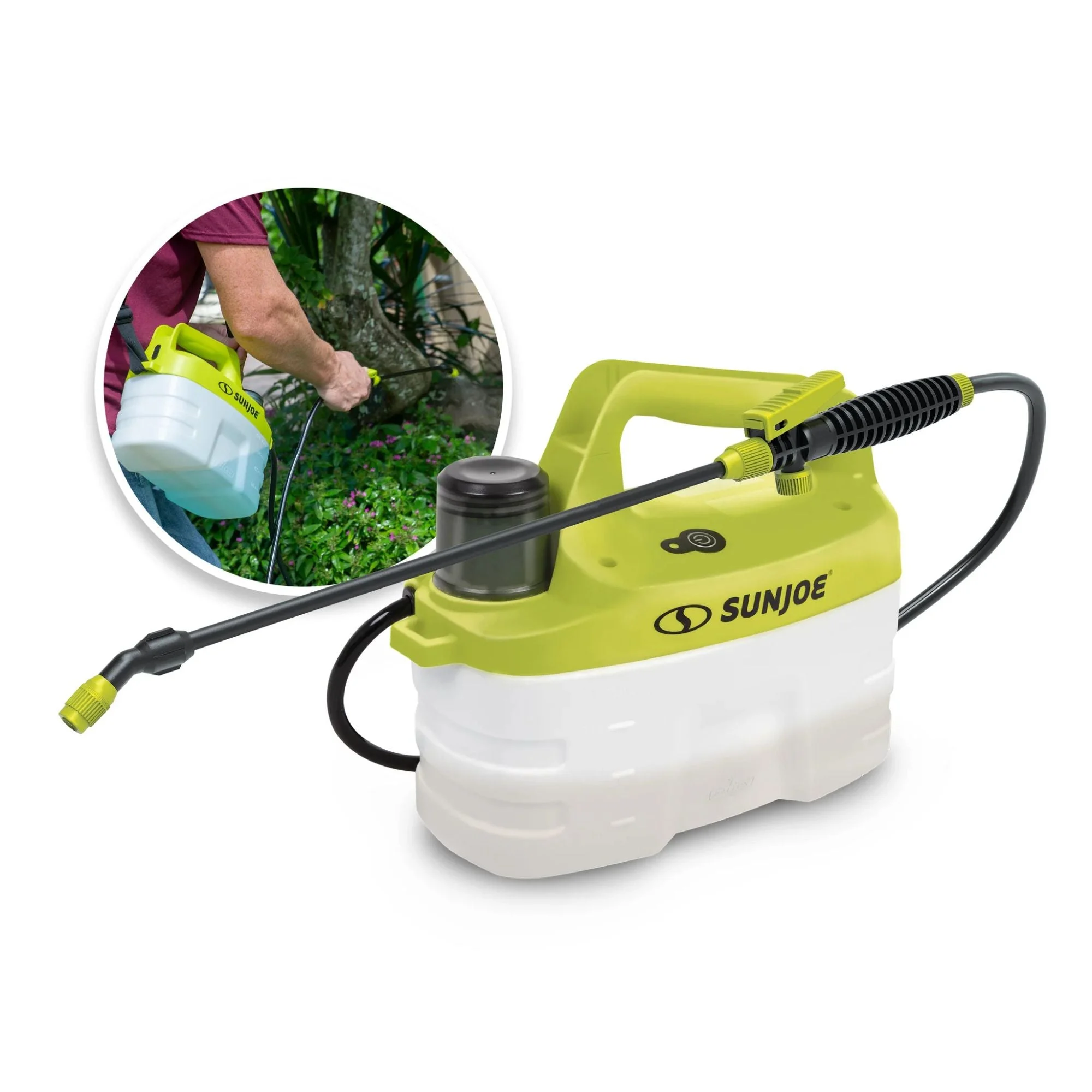 Sun Joe 4V Cordless Chemical Sprayer with 3W Motor and Battery, 1 Gal, SJ-APS-1G