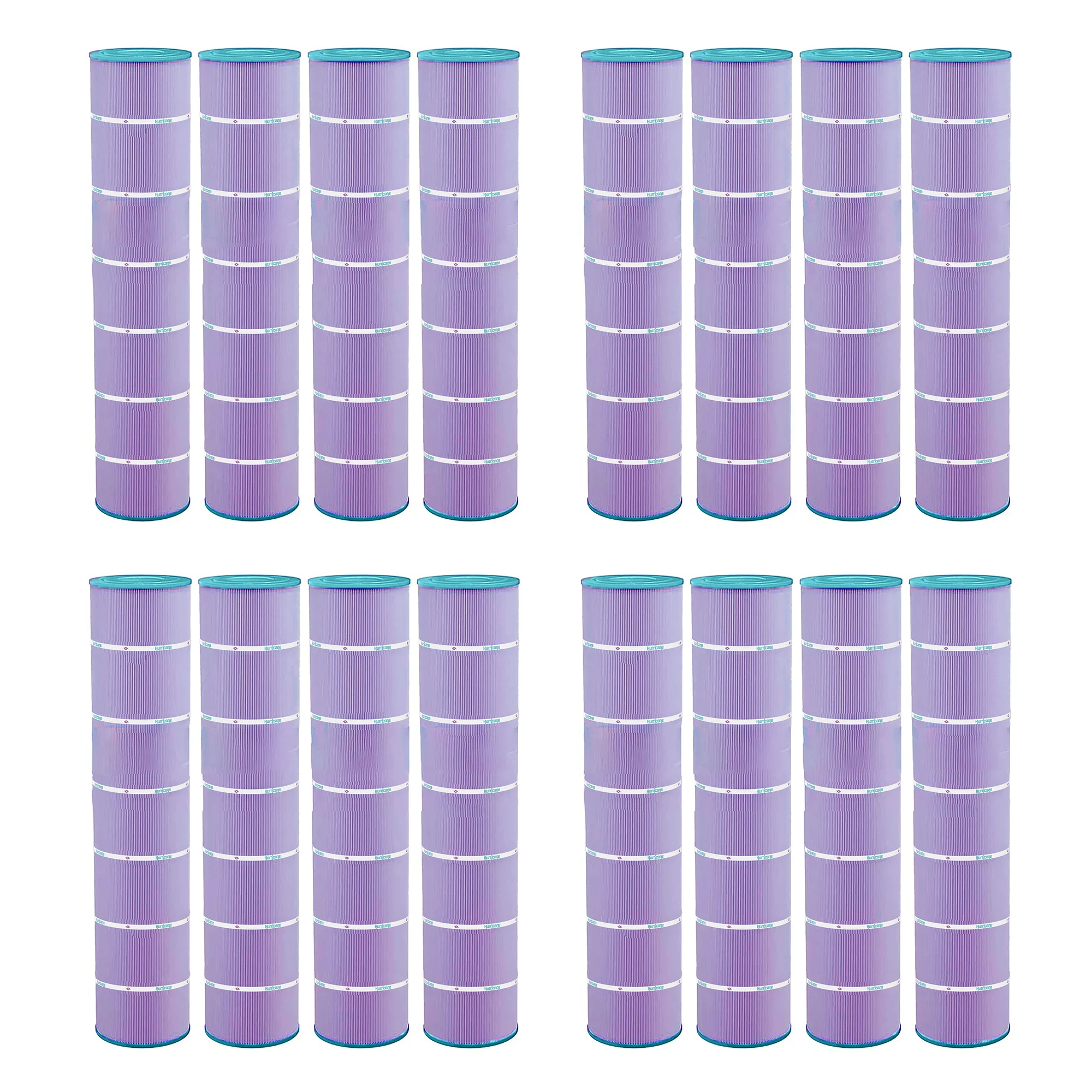 Hurricane 16 Pack HF7494-04P Purple Platinum Pool Filter Cartridge Replacement