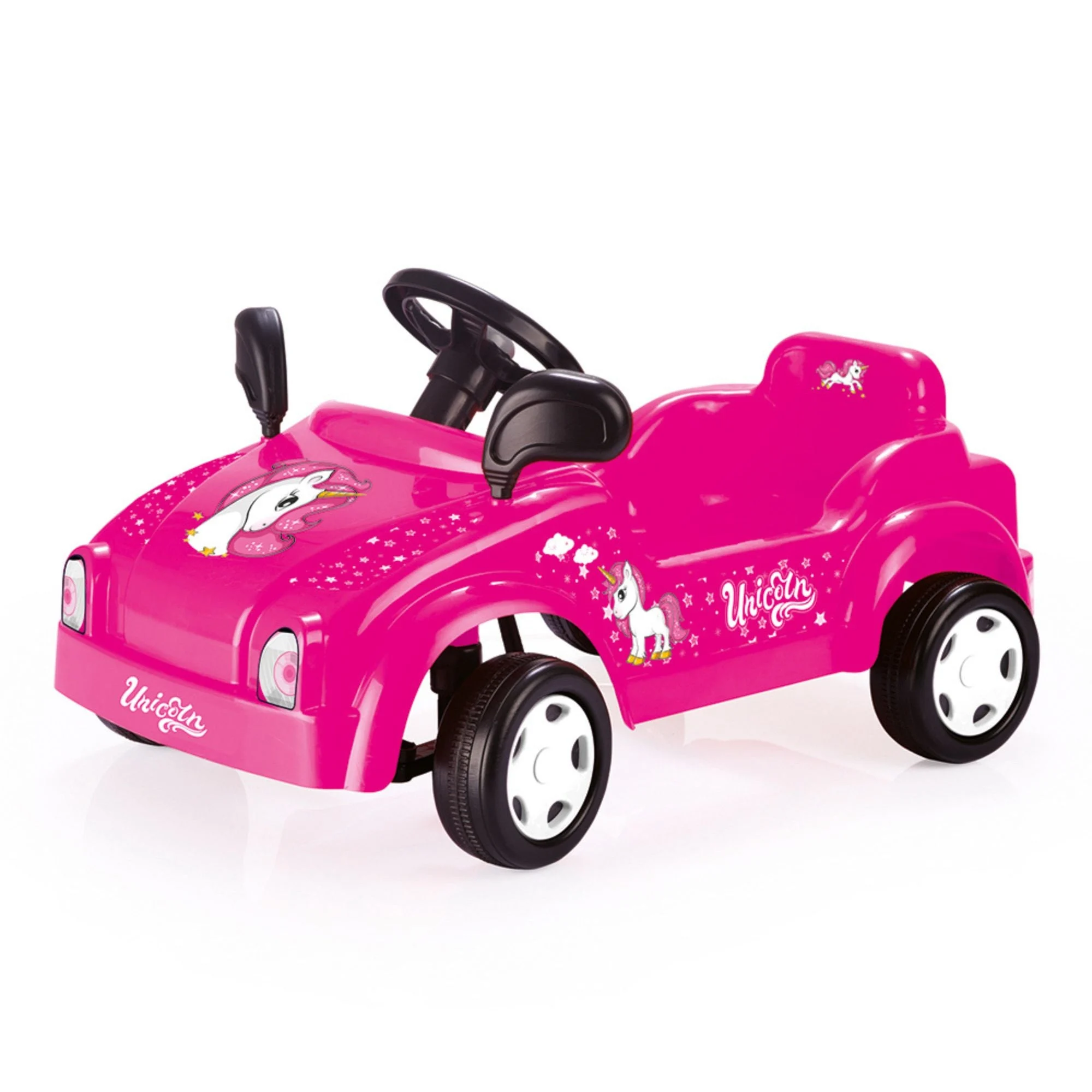DOLU Pedal-Powered Unicorn Ride-On Car, Kids & Toddler Toy Vehicle for Ages 3+