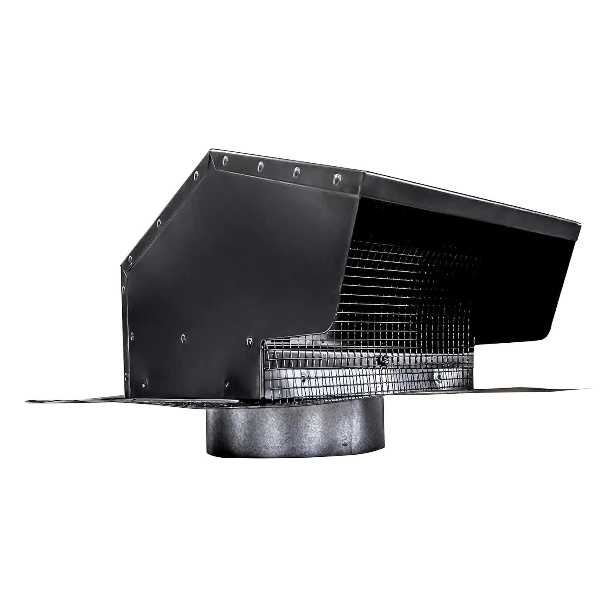 Builder's Best Galvanized Steel Roof Vent Cap with 6" Collar & Removable Screen