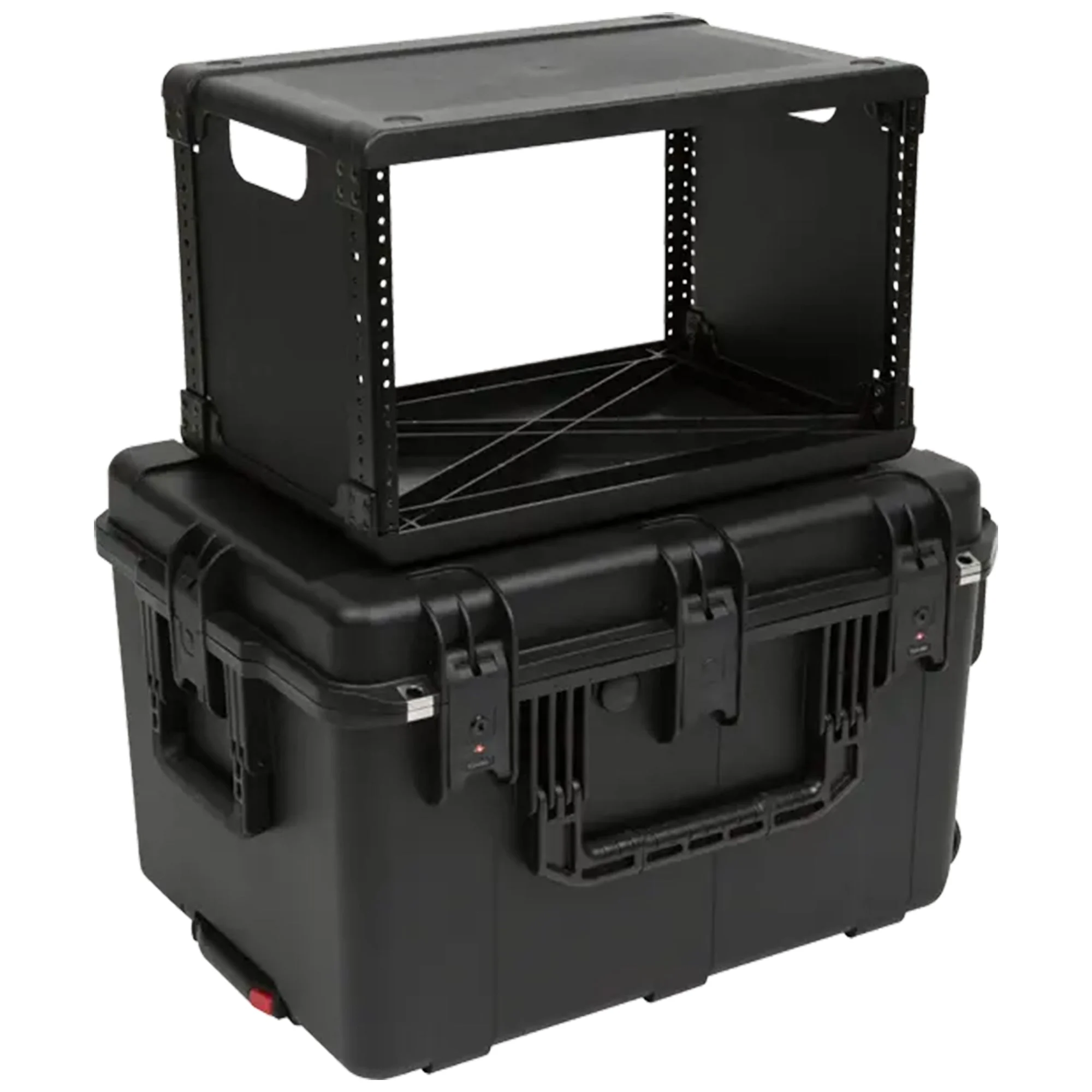 SKB 6U iSeries 13" Injection Molded Fly Rack with Built-In Wheels and Handle