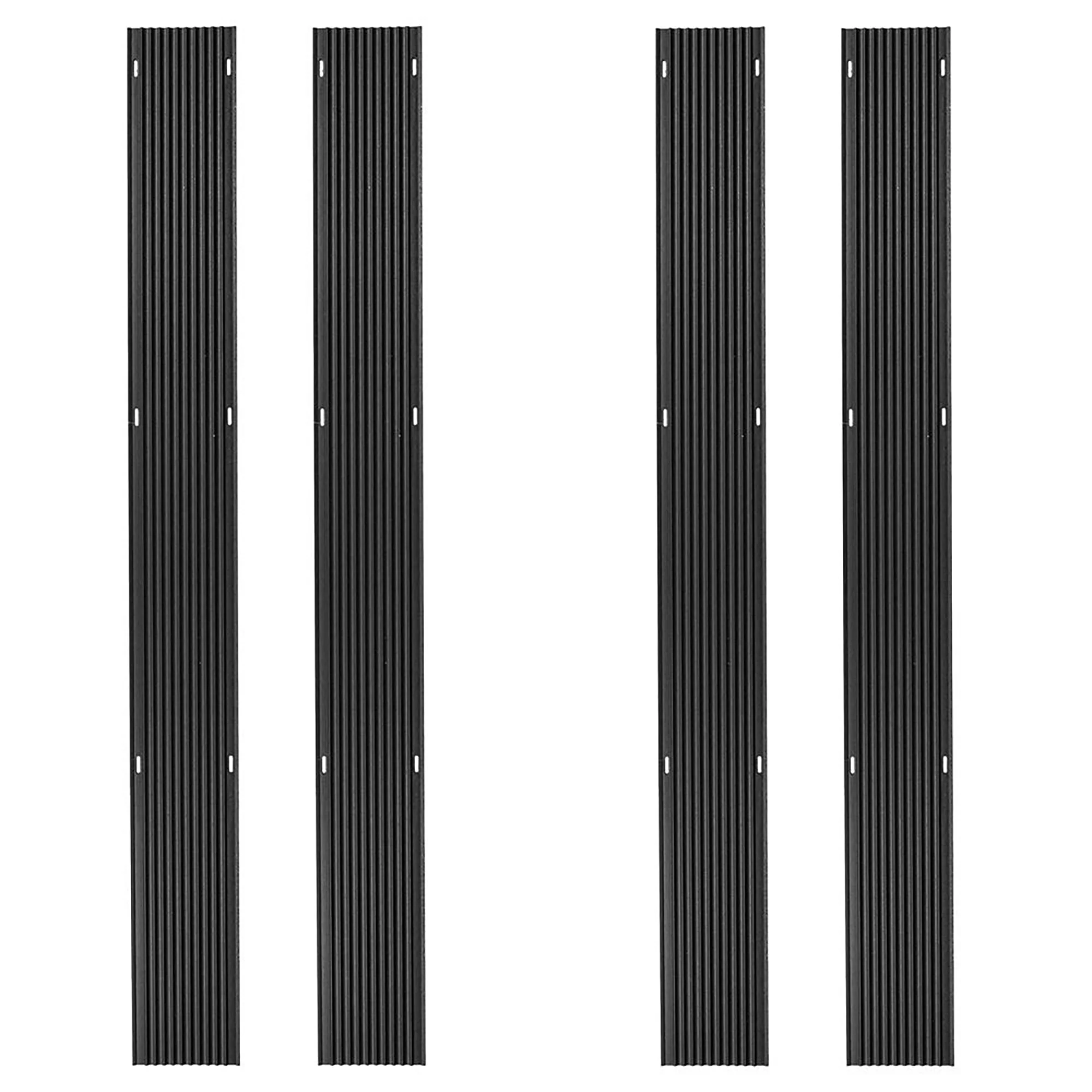 Black Ice 4 Pack 5-Foot Snowmobile Trailer Ski Guides for Friction-Free Loading