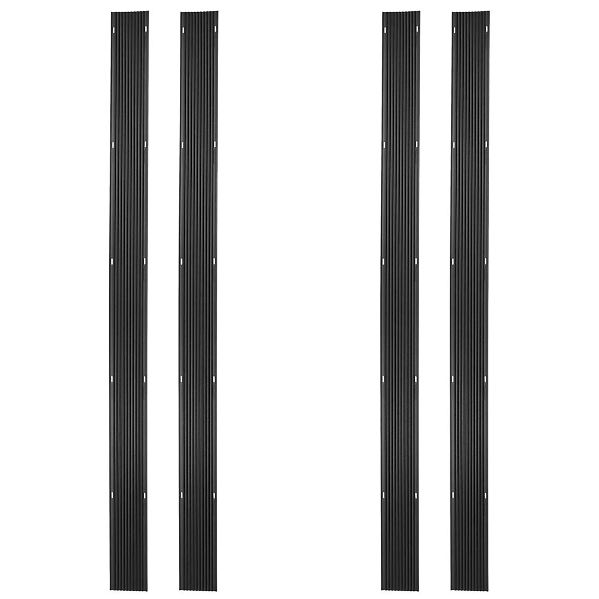 Black Ice 4 Pack 7' 10" Snowmobile Trailer Ski Guides for Friction-Free Loading