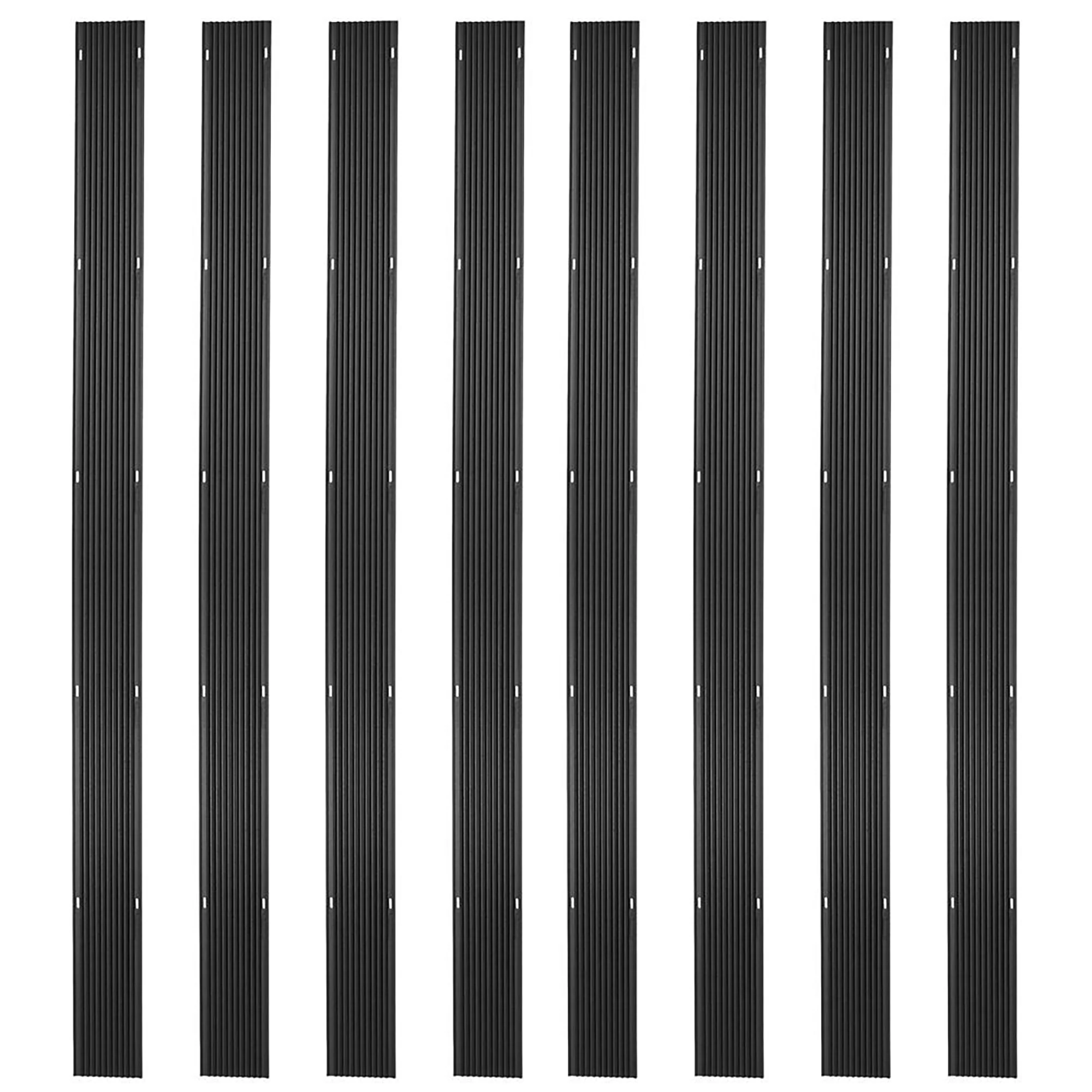 Black Ice 8 Pack 7' 10" Snowmobile Trailer Ski Guides for Friction-Free Loading