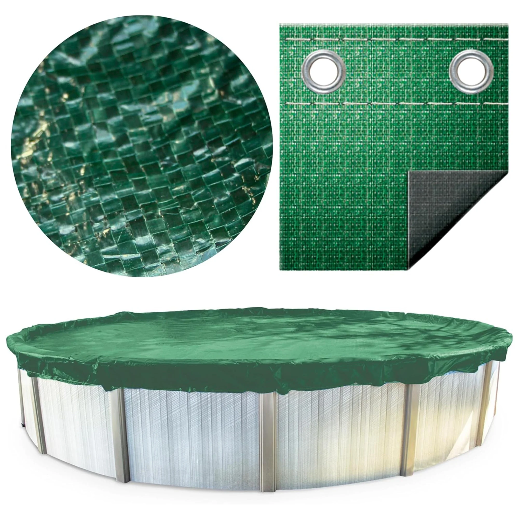 Swimline Hydrotools Supreme Guard Winter Cover for 8x12 Ft Above Ground Pools