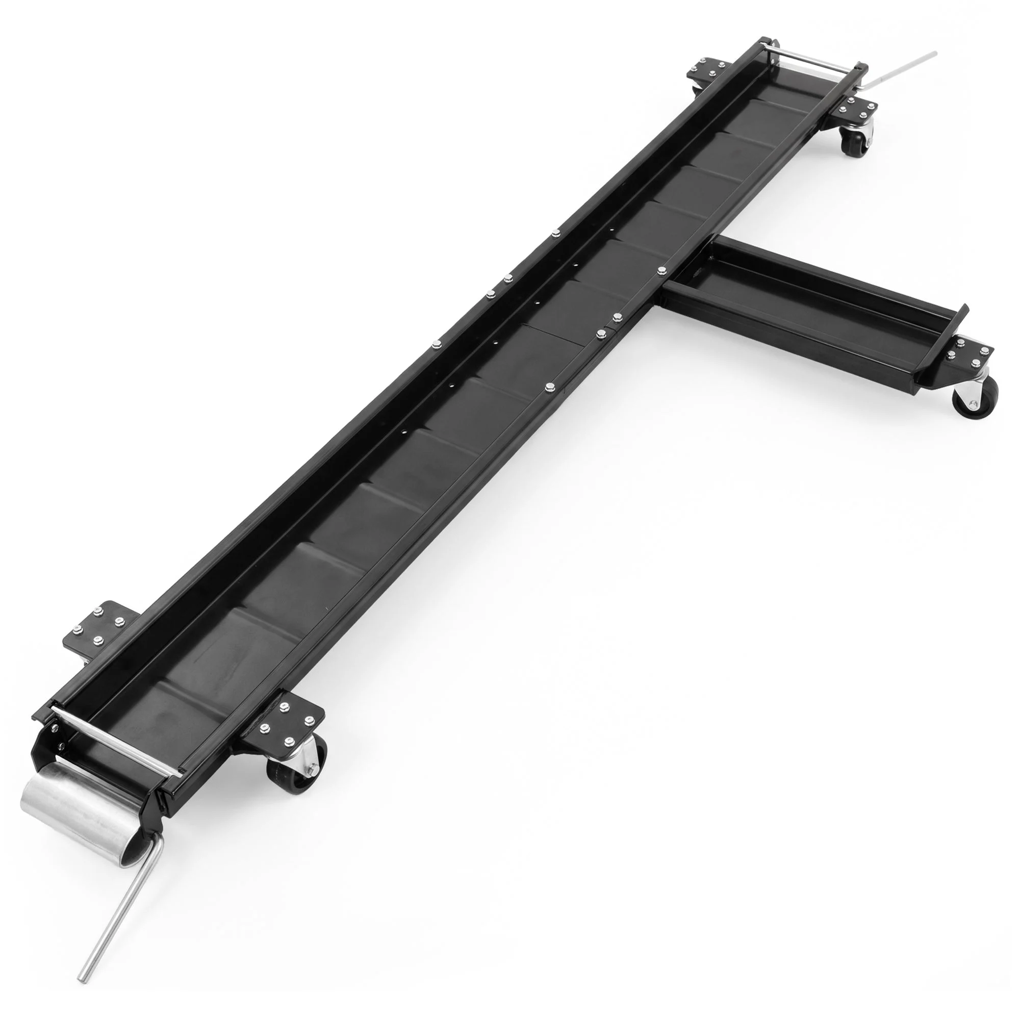 Black Widow Heavy Duty Motorcycle Dolly and Cruiser Garage Storage Ramp, Black