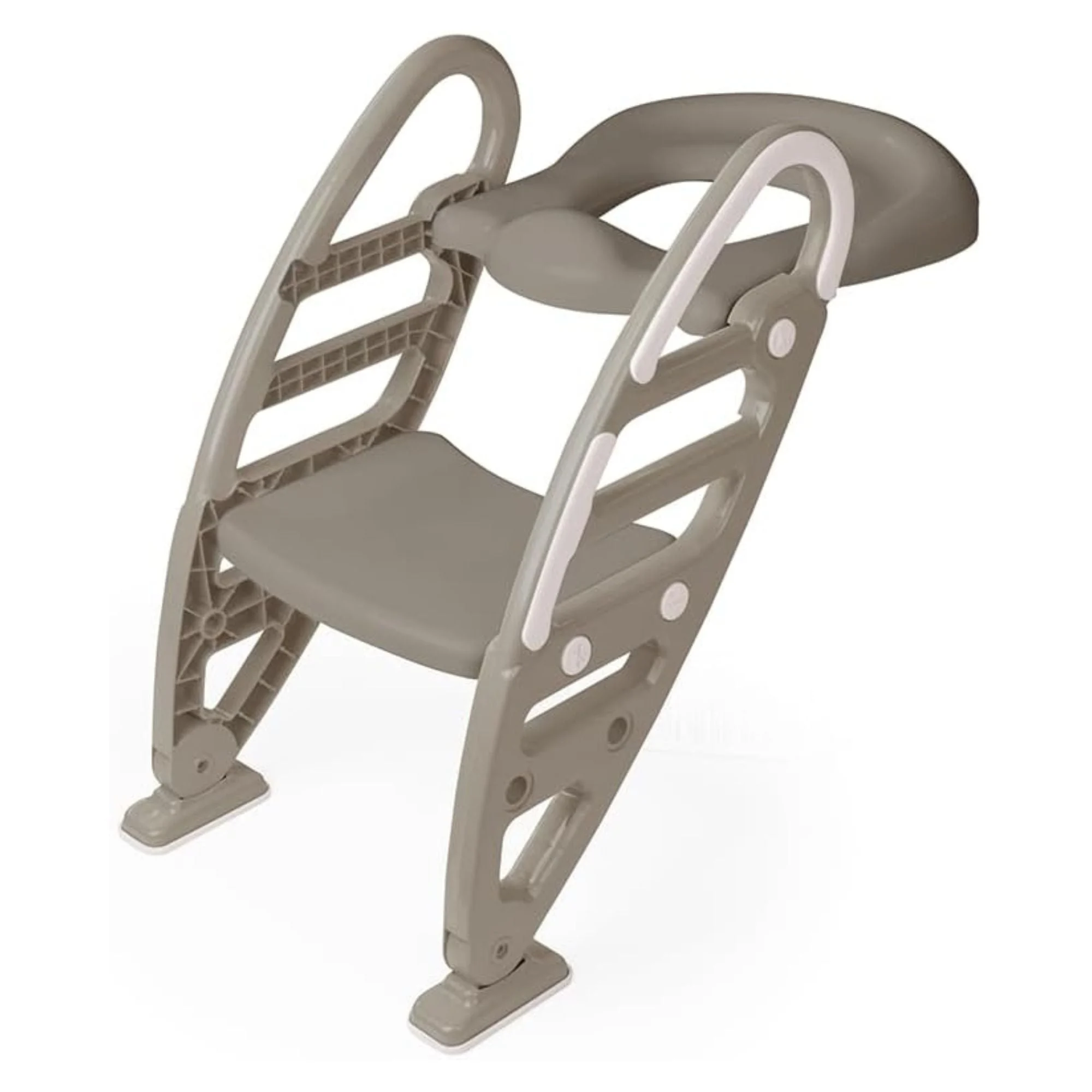 Dolu Nuve Potty Toilet Training Seat with Adjustable Ladder for Kids, Stone Grey
